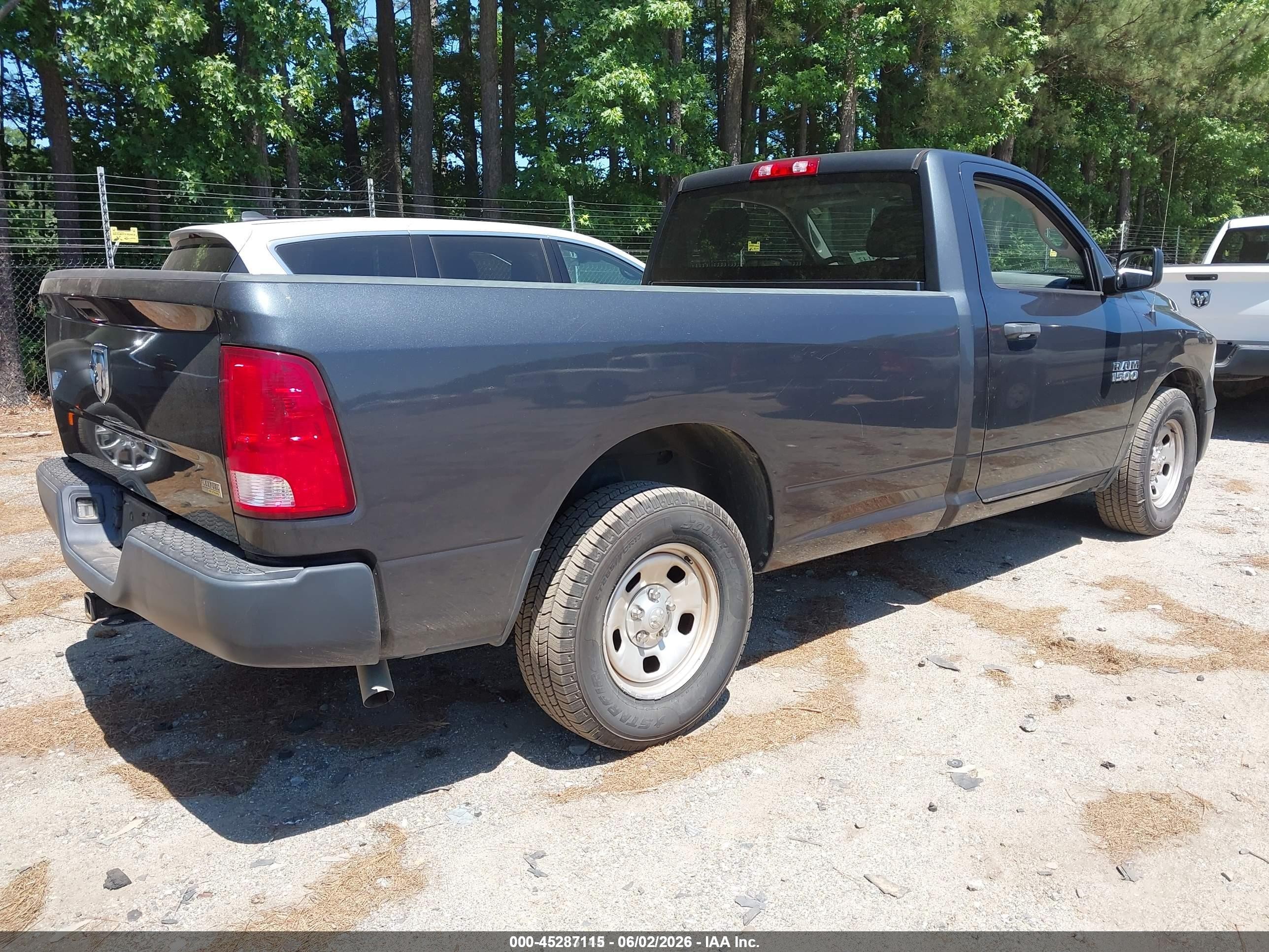 2017 Ram 1500 Tradesman  4x2 8' Box Dark Blue vin: 3C6JR6DG6HG764700