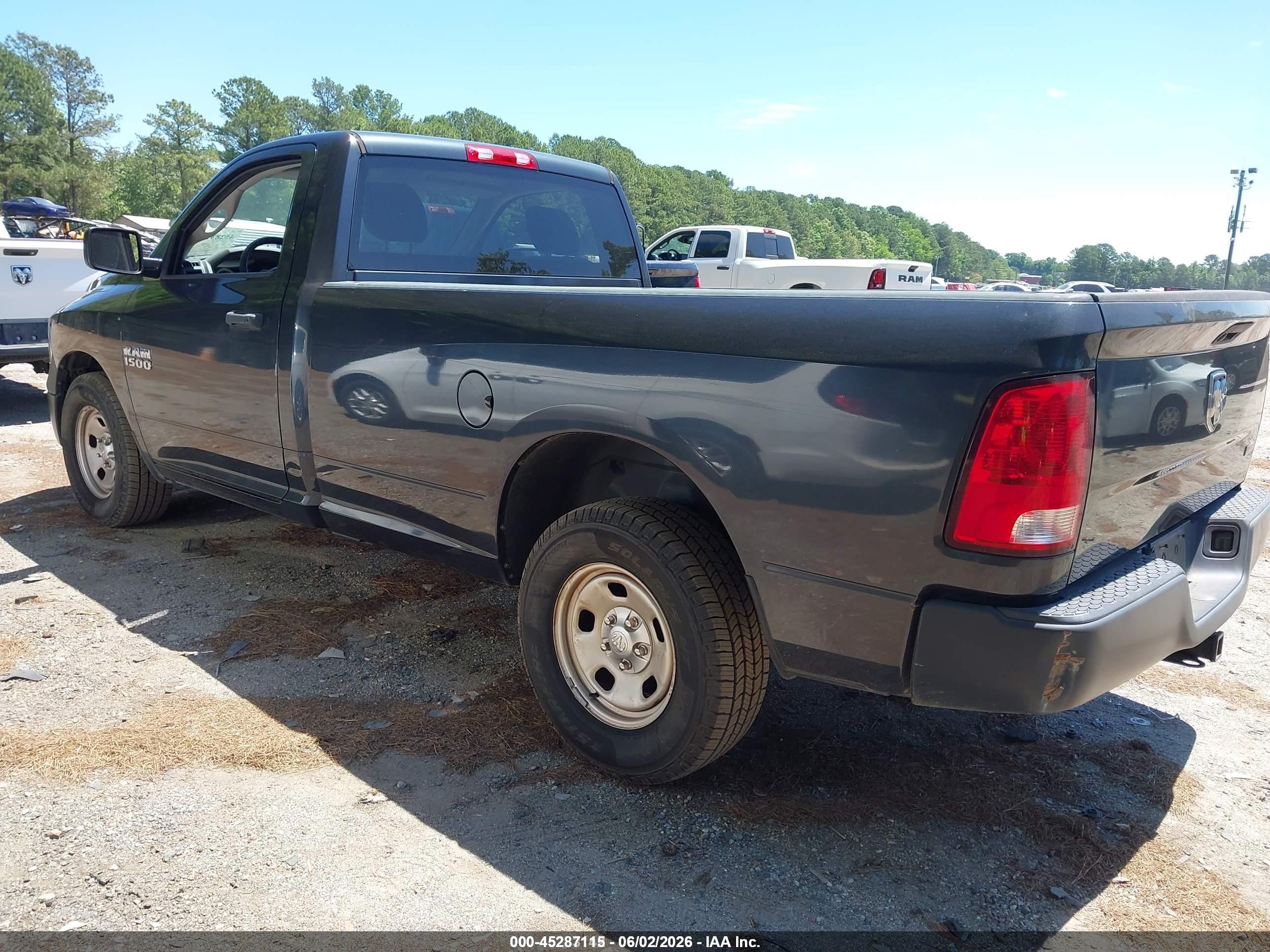 2017 Ram 1500 Tradesman  4x2 8' Box Dark Blue vin: 3C6JR6DG6HG764700