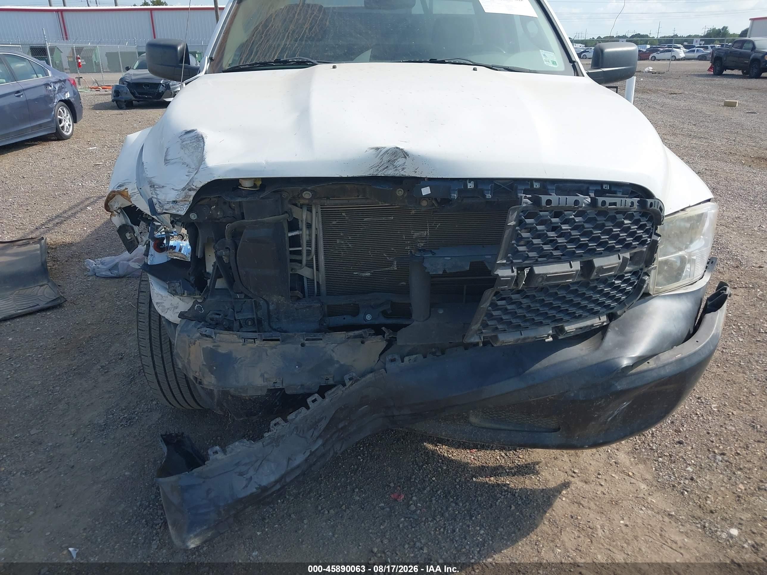 2014 Ram 1500 Tradesman Белый vin: 3C6JR6DG7EG185033