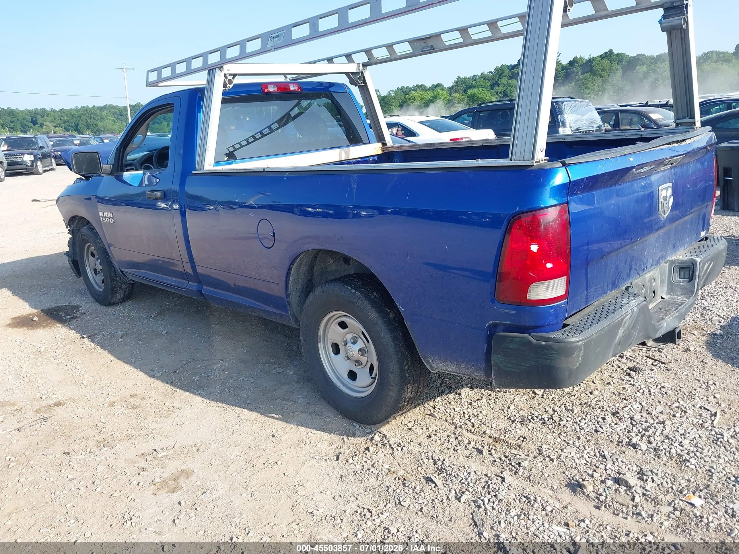 2014 Ram 1500 Tradesman Blue vin: 3C6JR6DG8EG166989