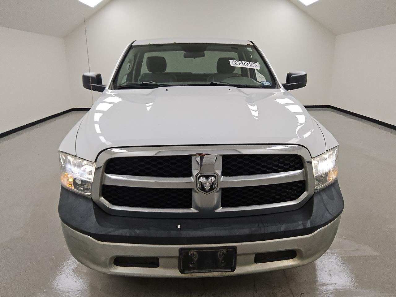2015 Ram 1500 St White vin: 3C6JR6DG9FG584768 Damage: Engine, Noise, Repair Required