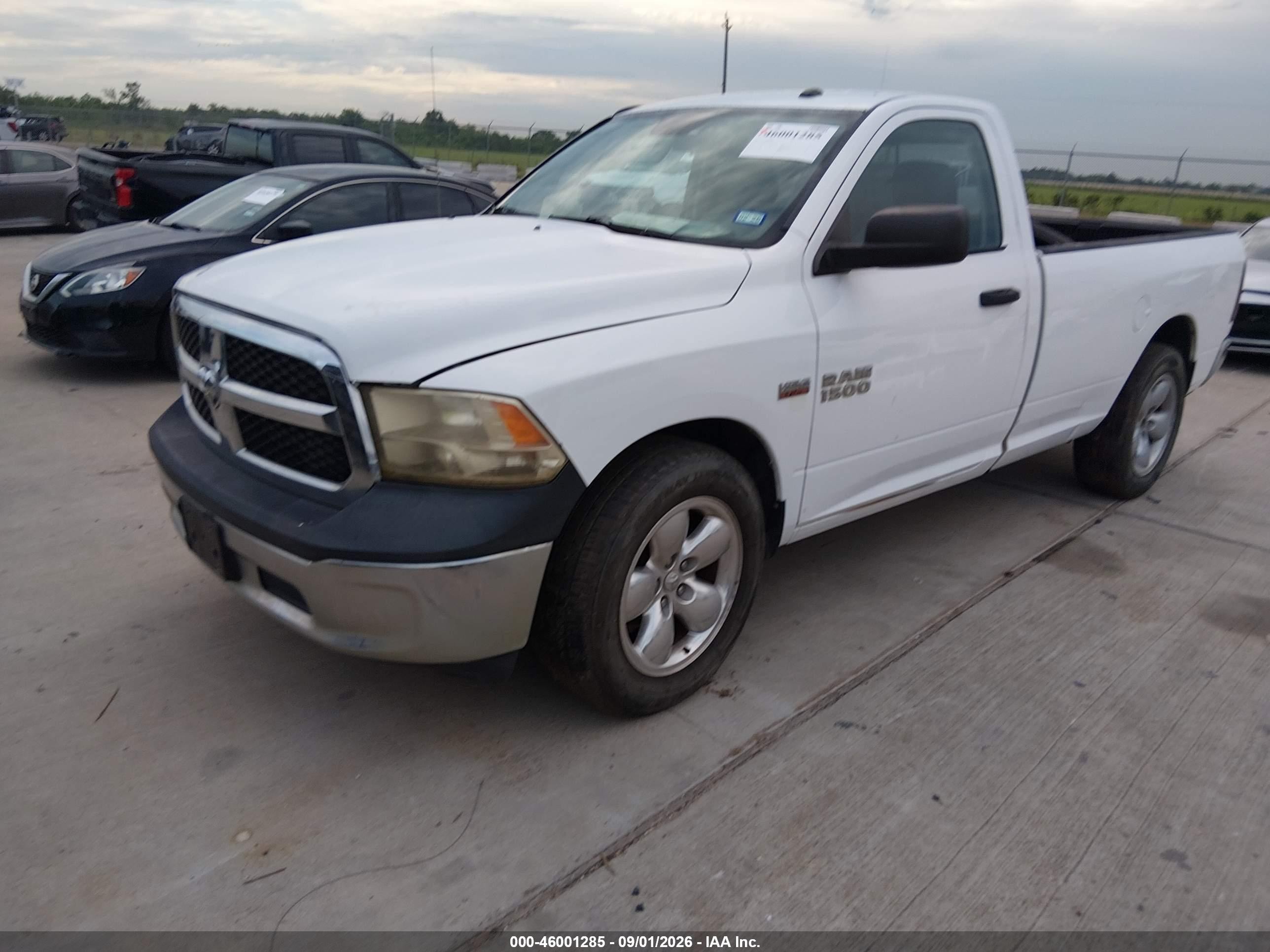 2014 Ram 1500 Tradesman White vin: 3C6JR6DT2EG135119
