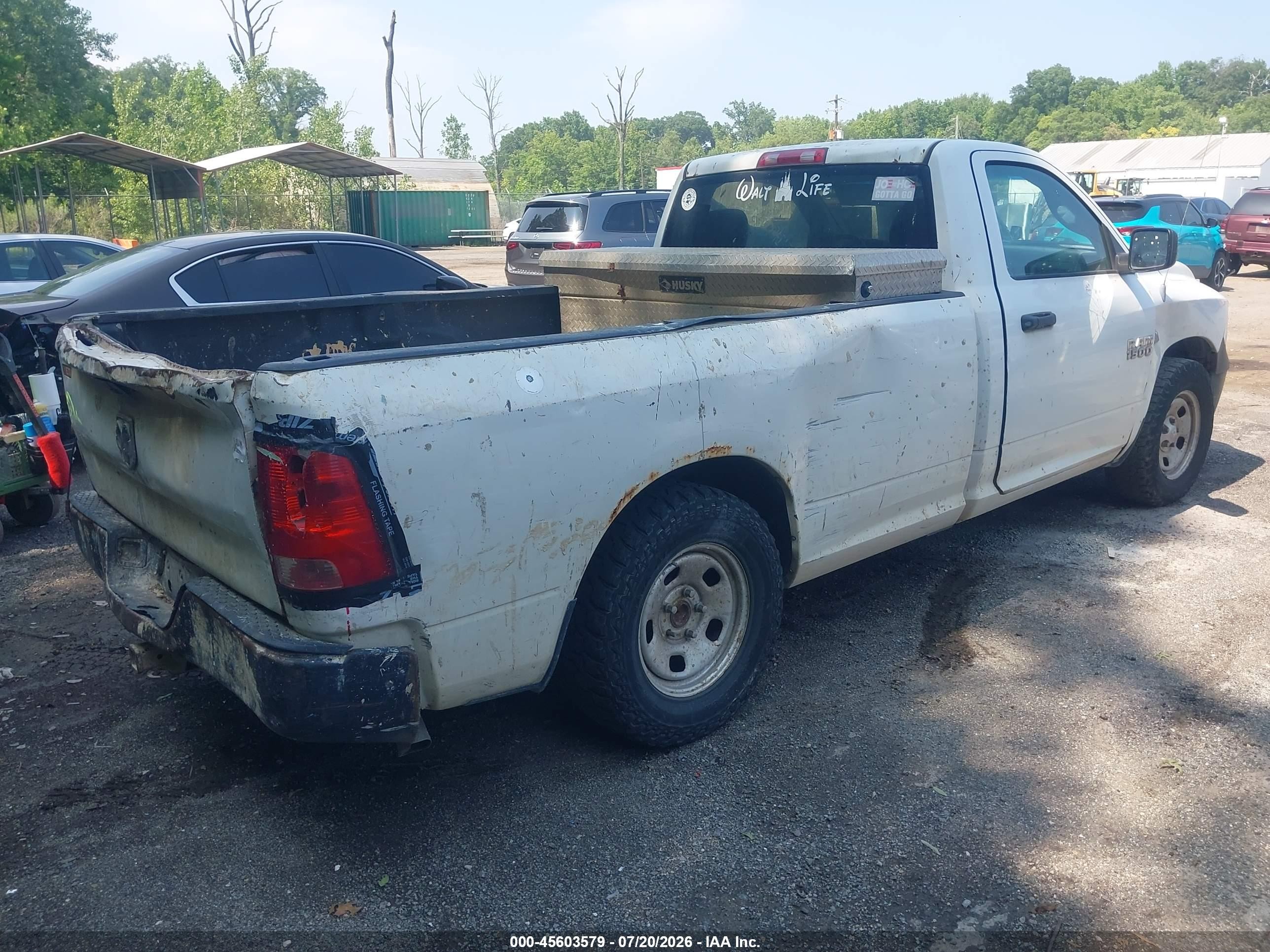 2013 Ram 1500 Tradesman Белый vin: 3C6JR6DT5DG585278