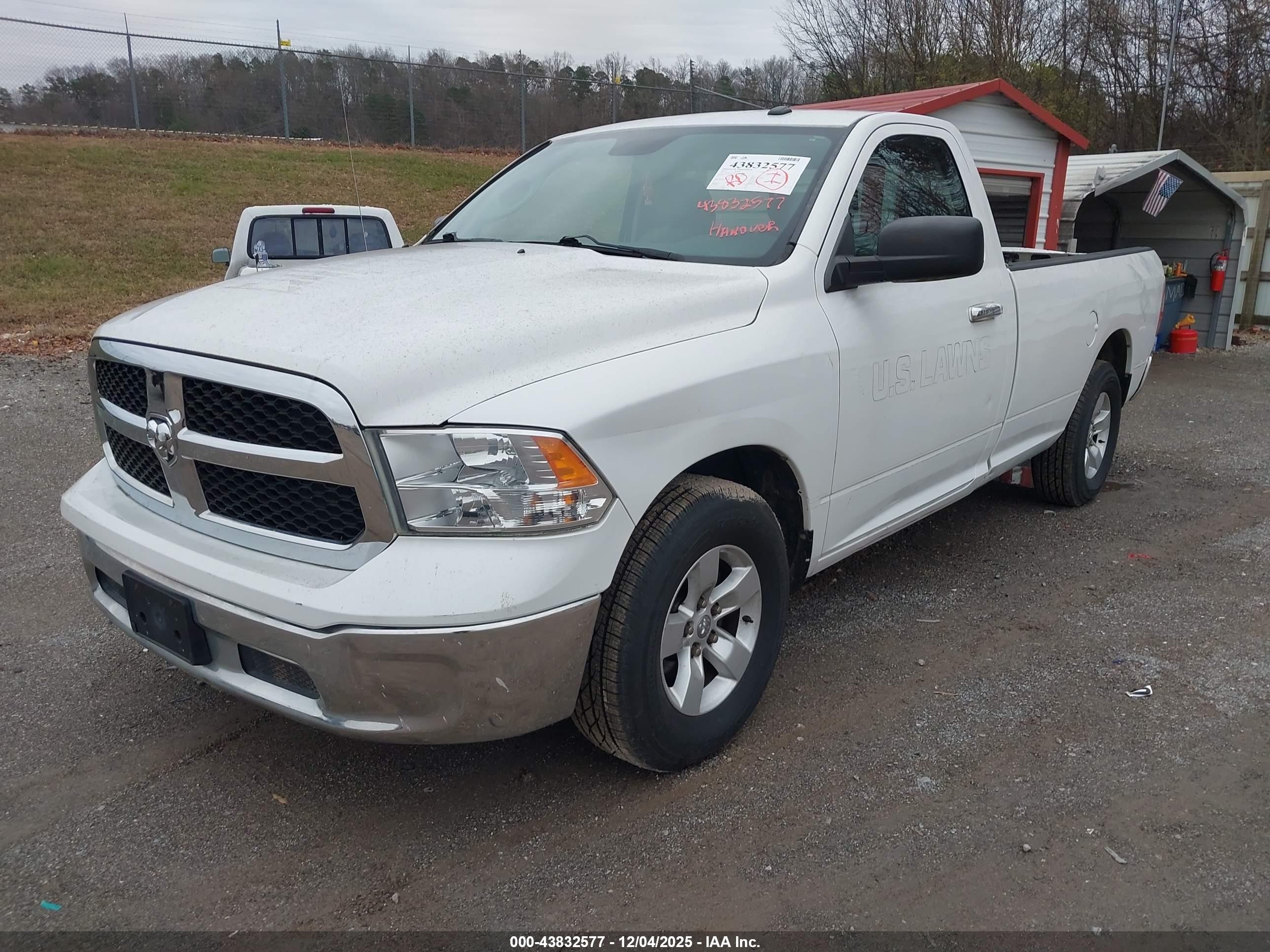 2013 Ram 1500 Slt White vin: 3C6JR6EPXDG502705
