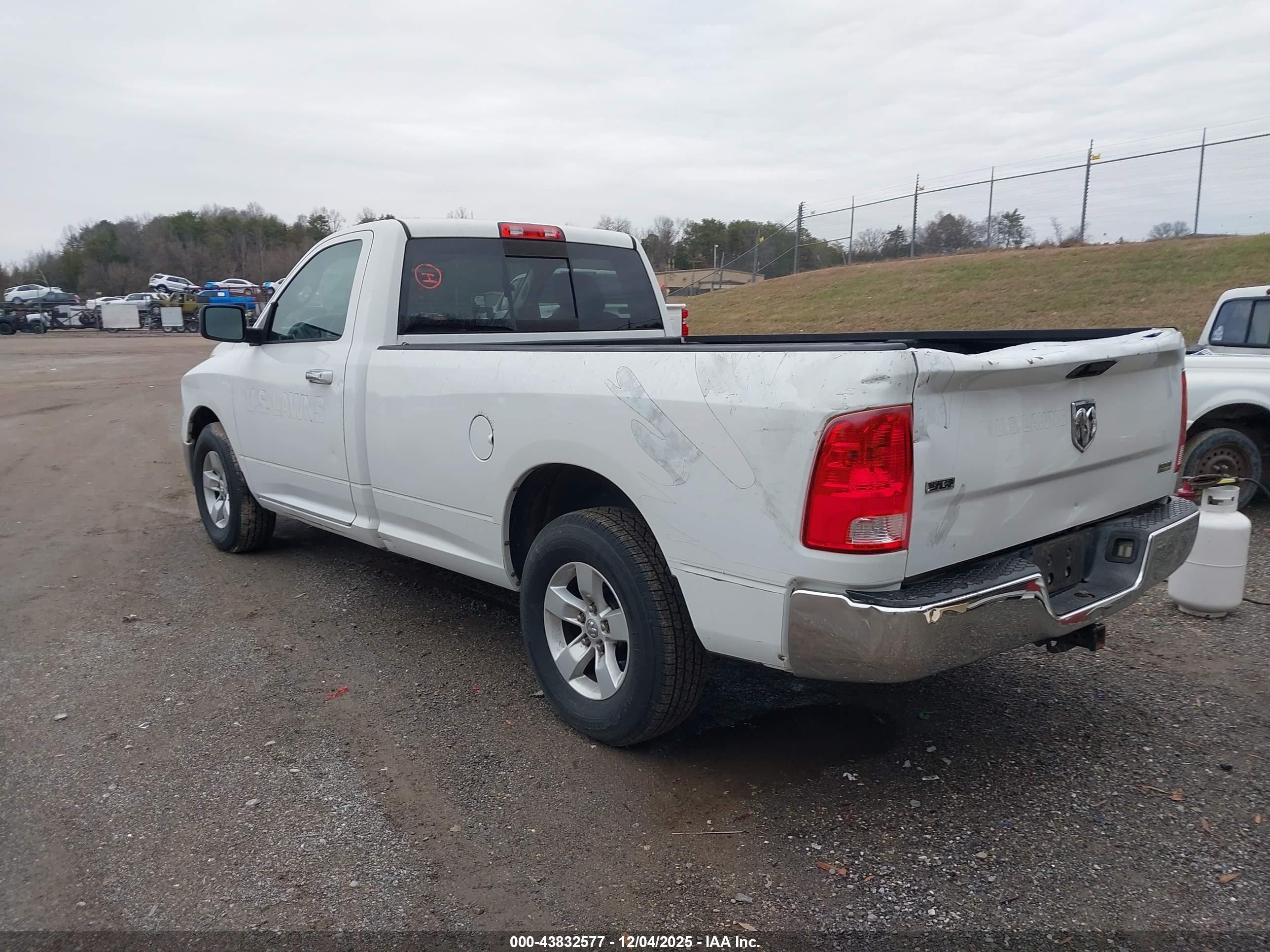 2013 Ram 1500 Slt White vin: 3C6JR6EPXDG502705