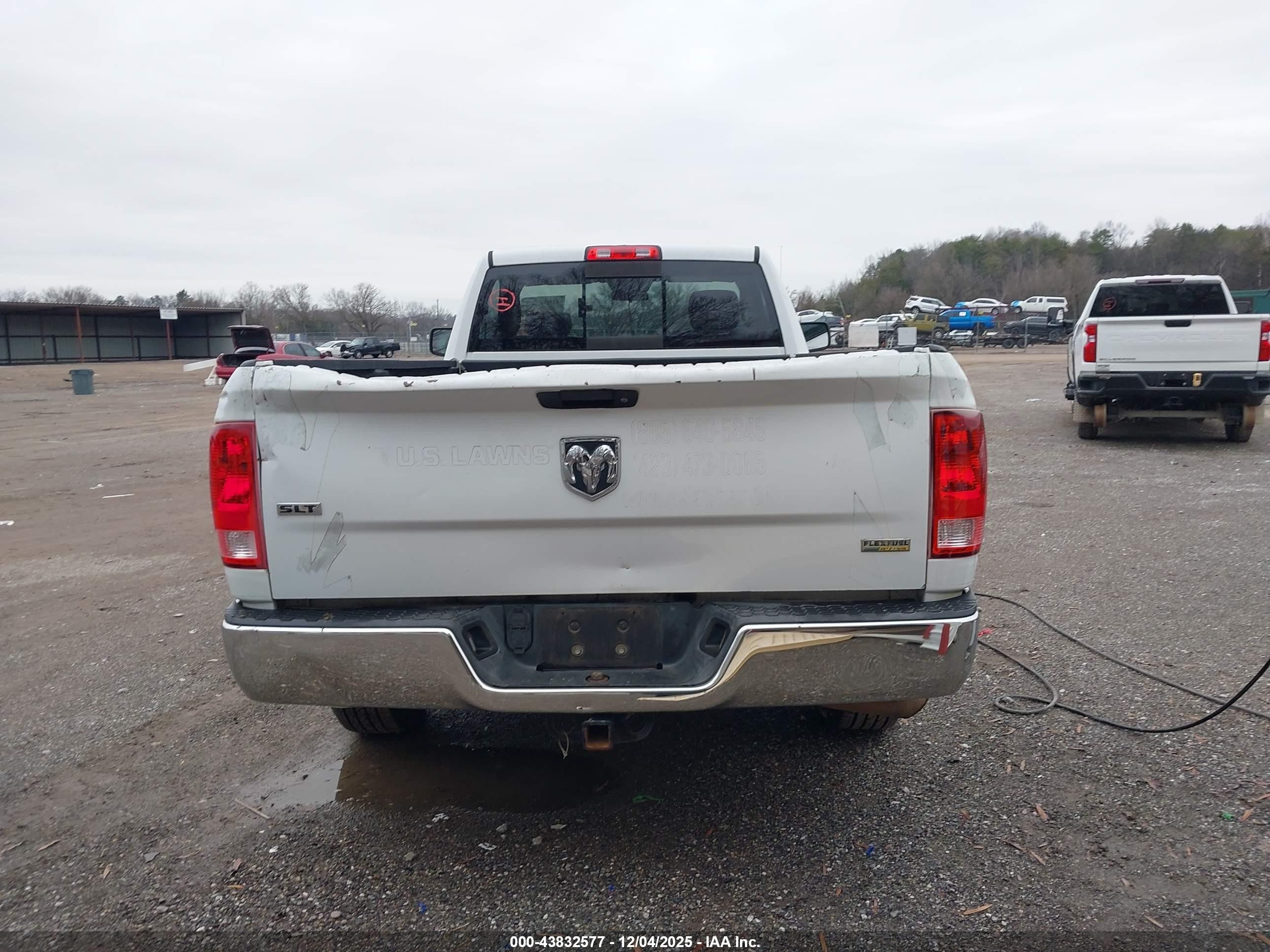 2013 Ram 1500 Slt White vin: 3C6JR6EPXDG502705