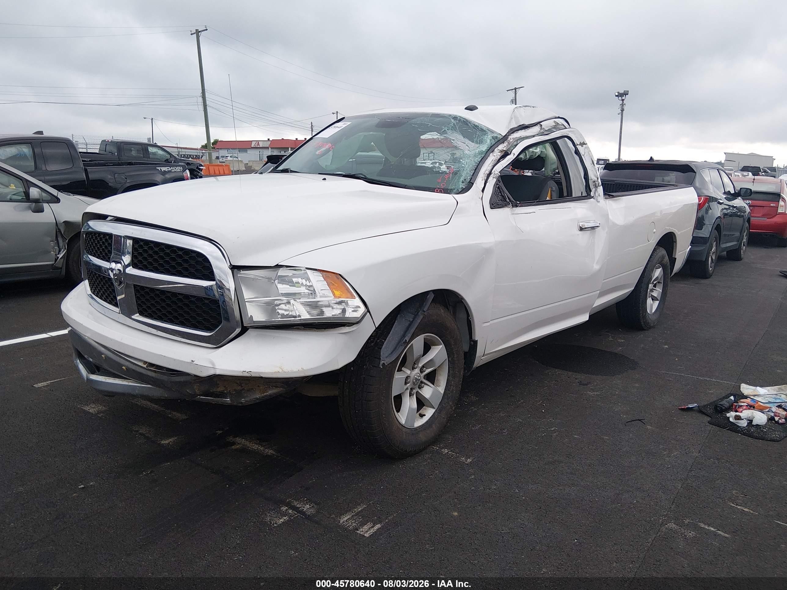 2013 Ram 1500 Slt White vin: 3C6JR6EPXDG528754