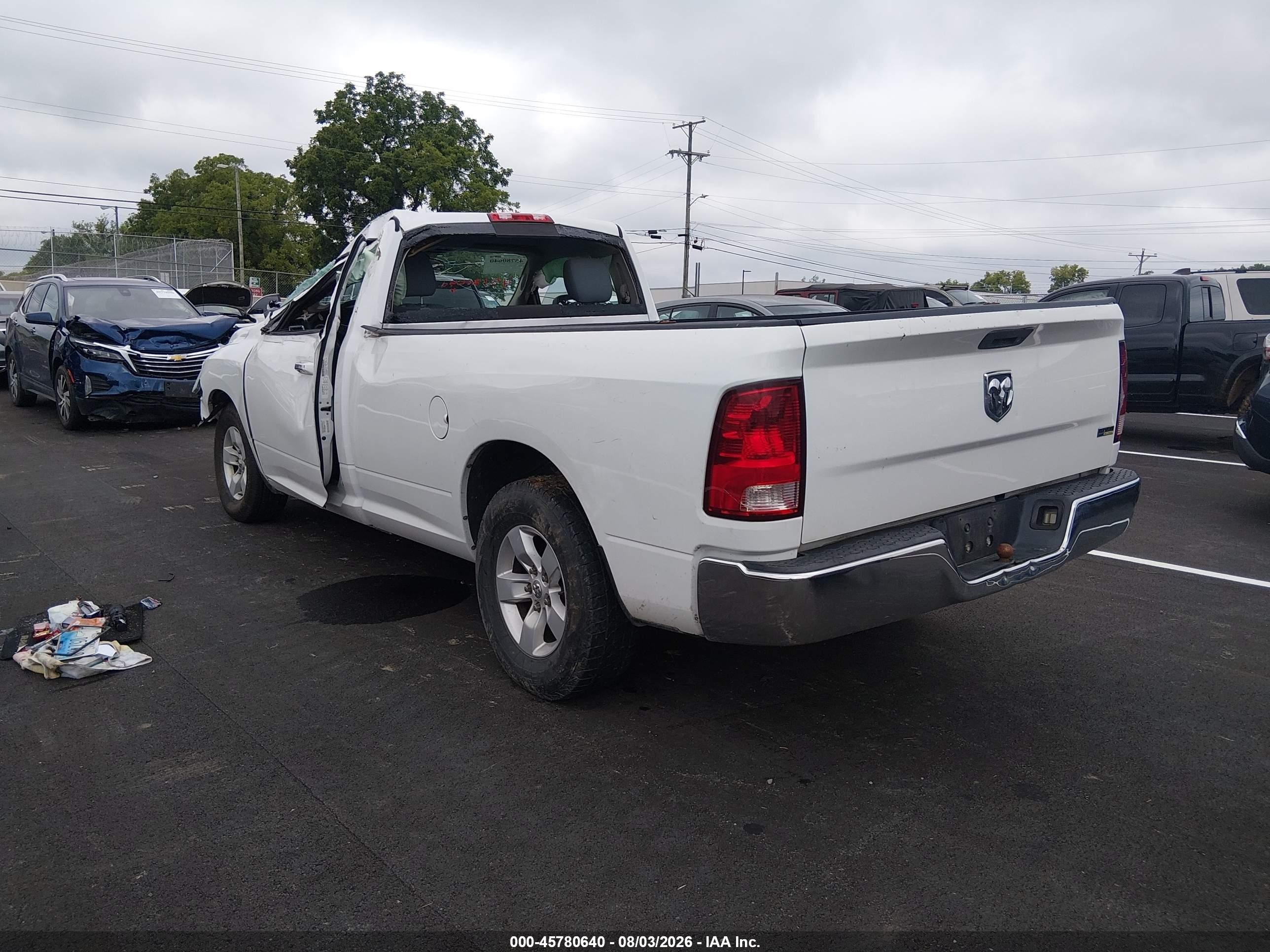 2013 Ram 1500 Slt White vin: 3C6JR6EPXDG528754