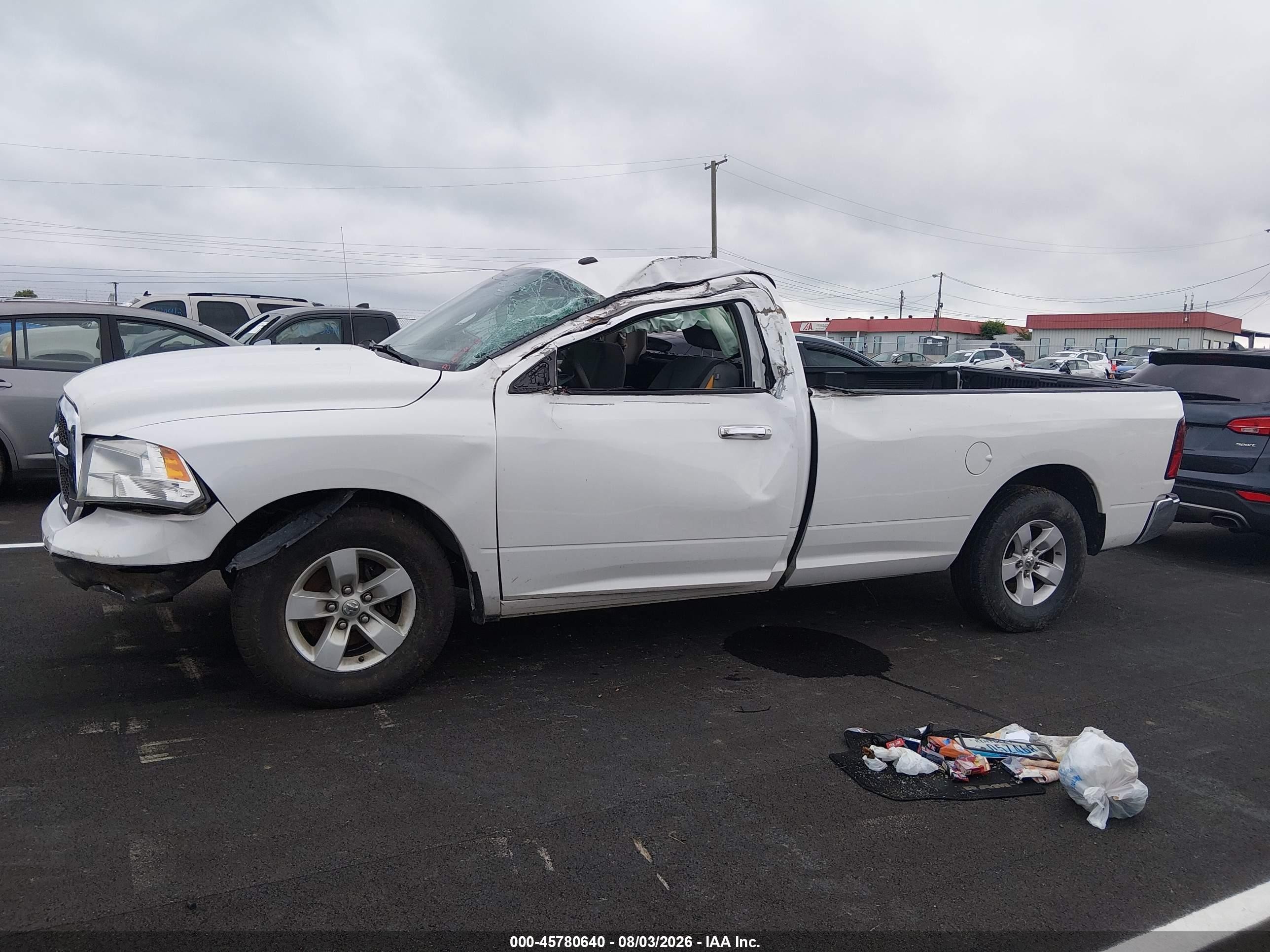 2013 Ram 1500 Slt White vin: 3C6JR6EPXDG528754