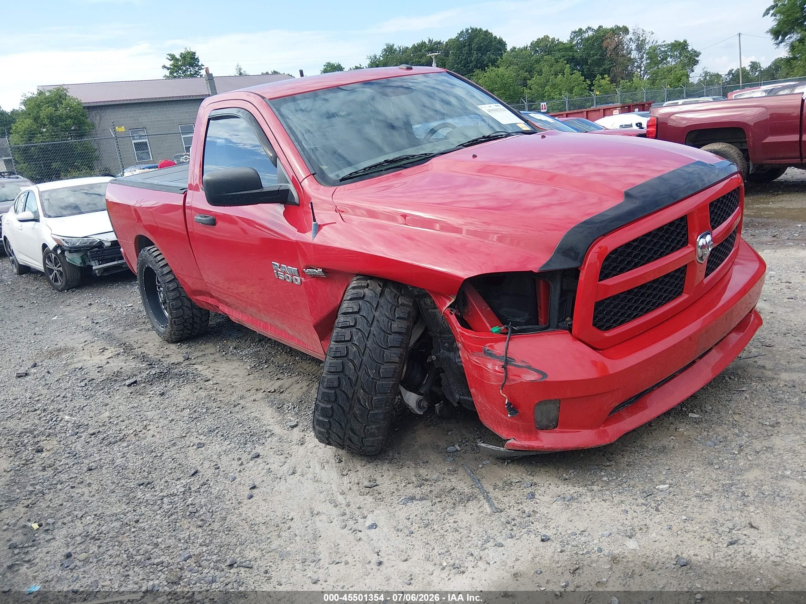 2013 Ram 1500 Express Red vin: 3C6JR7AT2DG505378