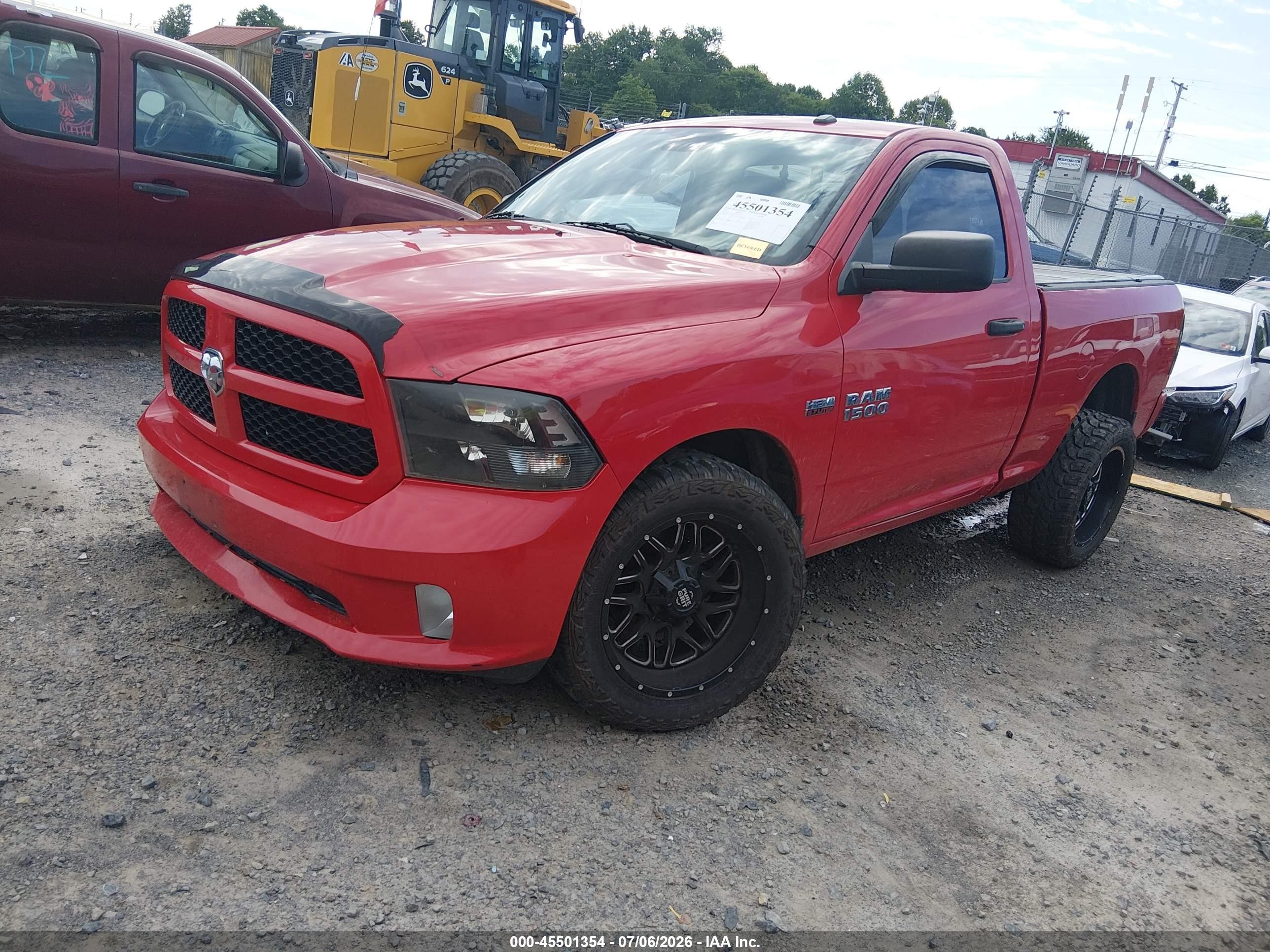 2013 Ram 1500 Express Red vin: 3C6JR7AT2DG505378