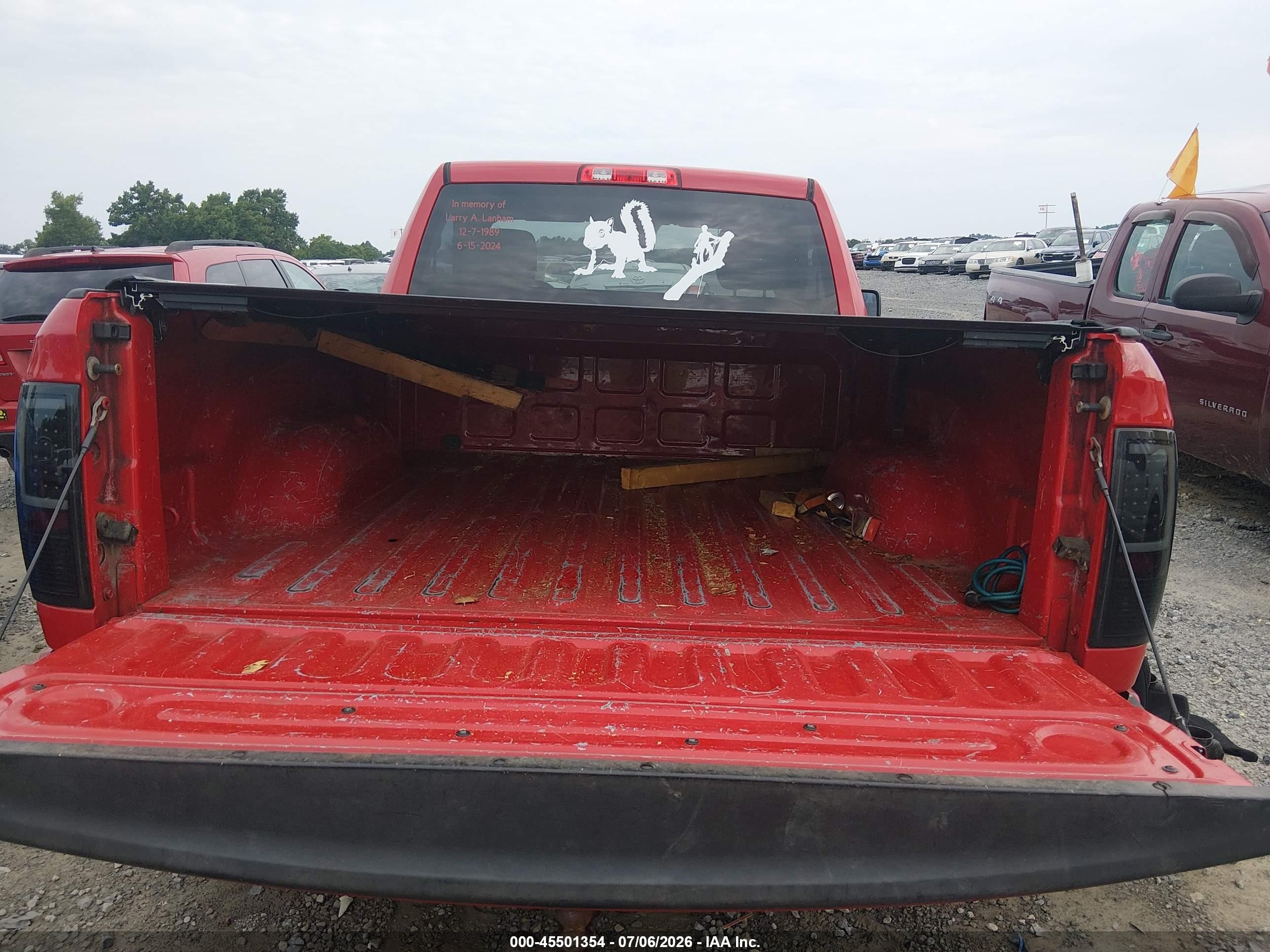 2013 Ram 1500 Express Red vin: 3C6JR7AT2DG505378