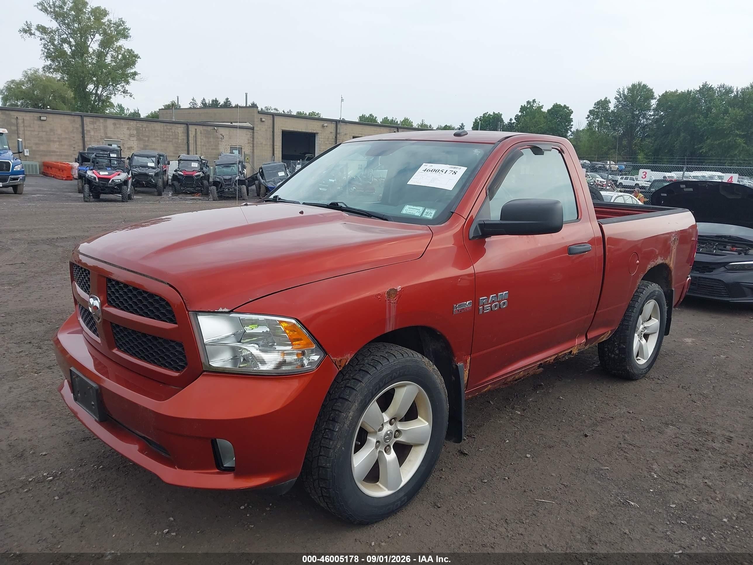 2013 Ram 1500 Express Orange vin: 3C6JR7AT2DG543774