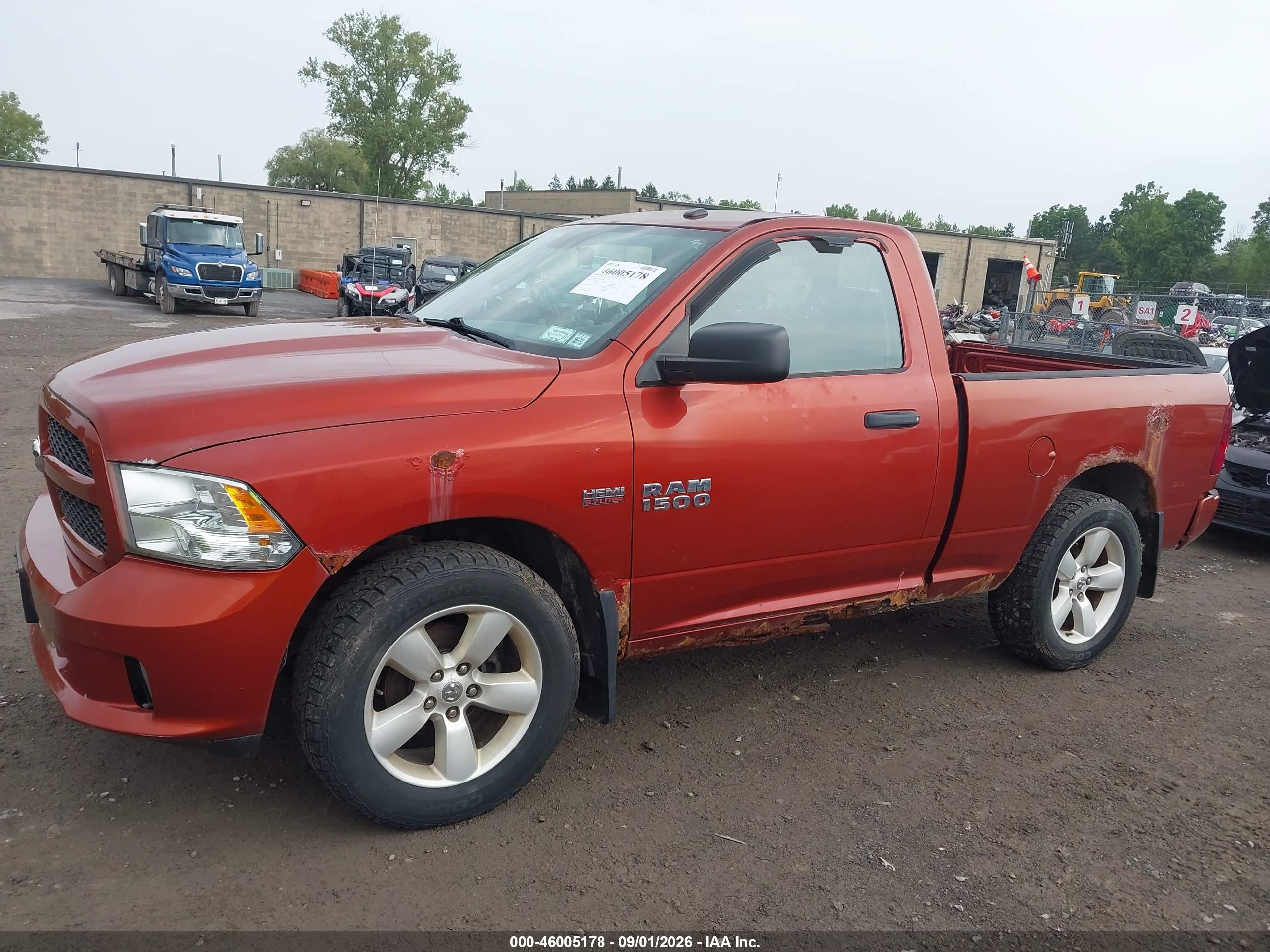 2013 Ram 1500 Express Orange vin: 3C6JR7AT2DG543774
