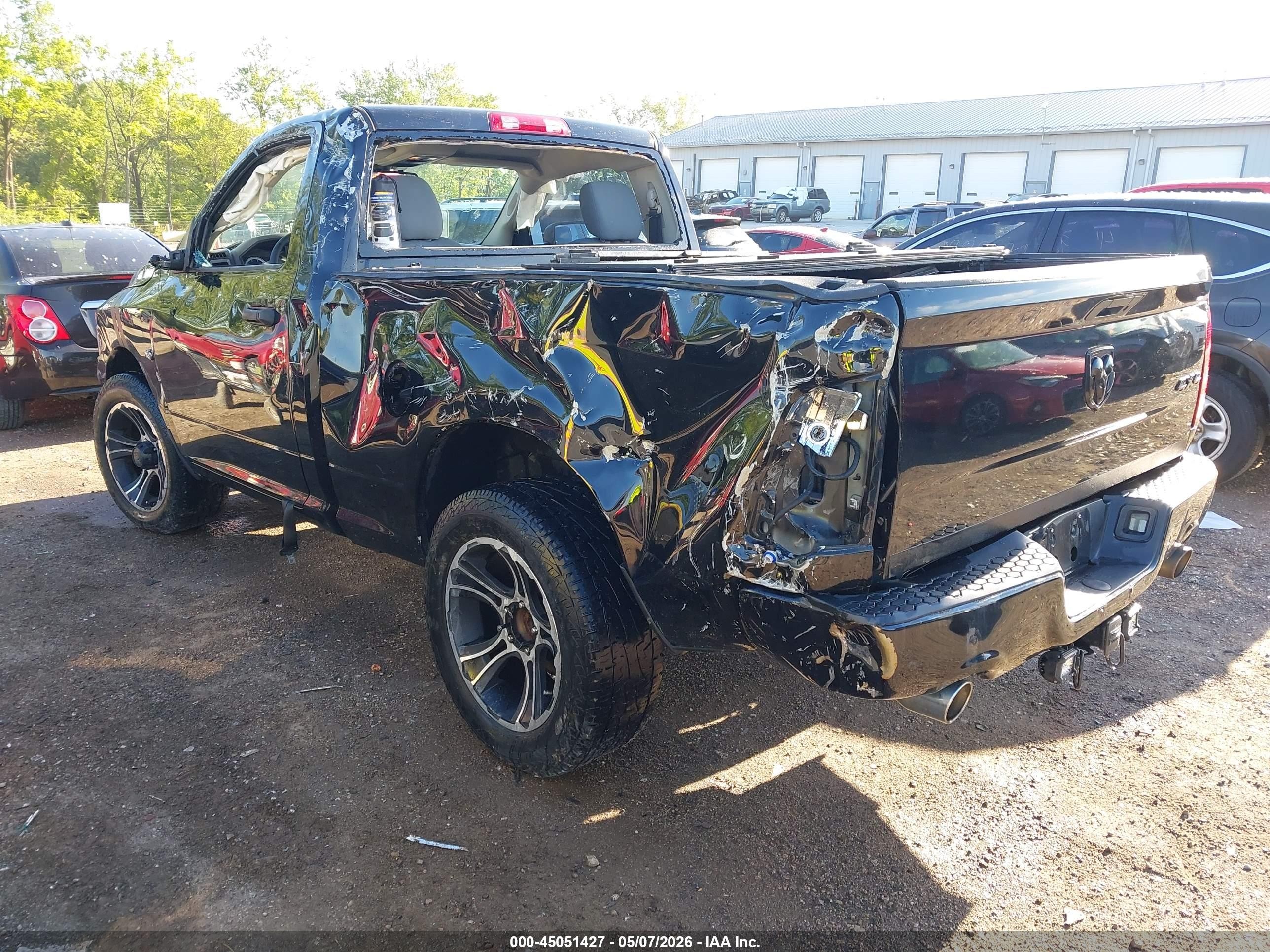 2014 Ram 1500 Express Black vin: 3C6JR7AT2EG163819