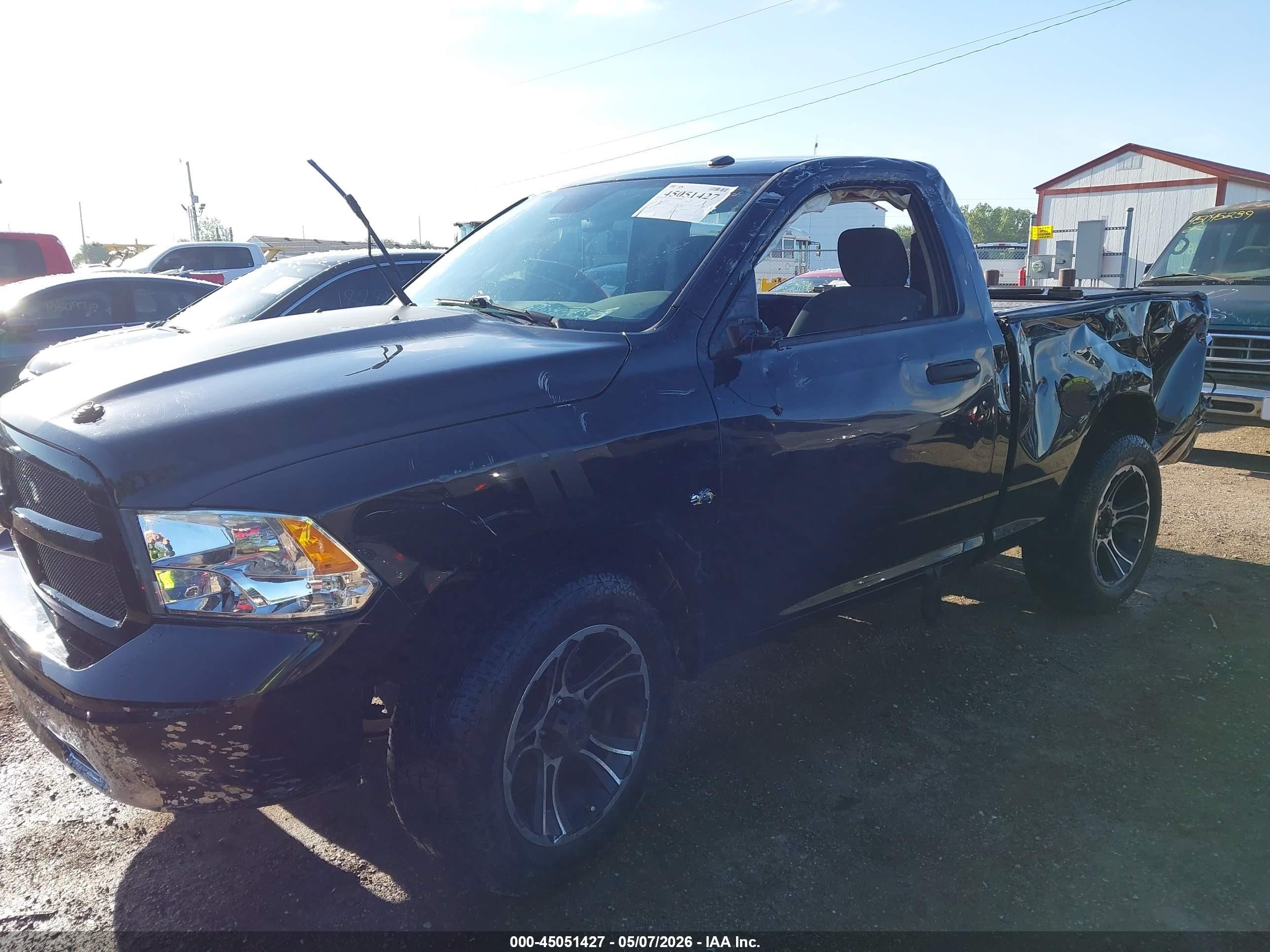 2014 Ram 1500 Express Black vin: 3C6JR7AT2EG163819