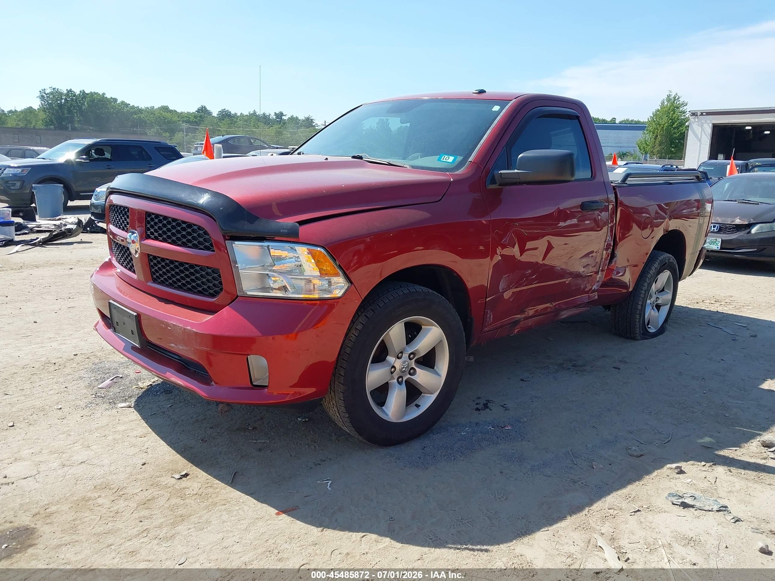 2013 Ram 1500 Express Темно-бордовый vin: 3C6JR7AT3DG508077