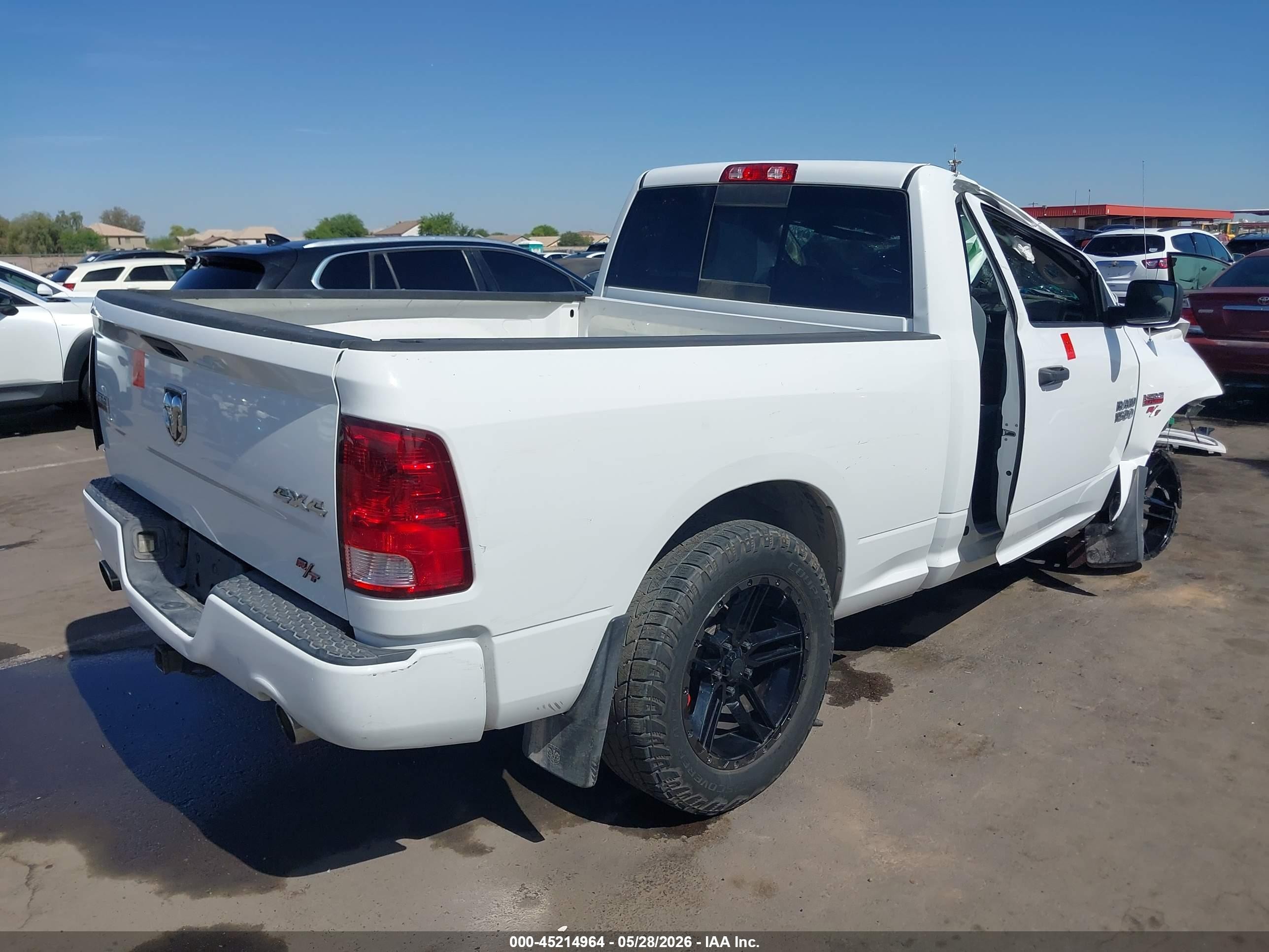 2013 Ram 1500 Express White vin: 3C6JR7AT4DG531741