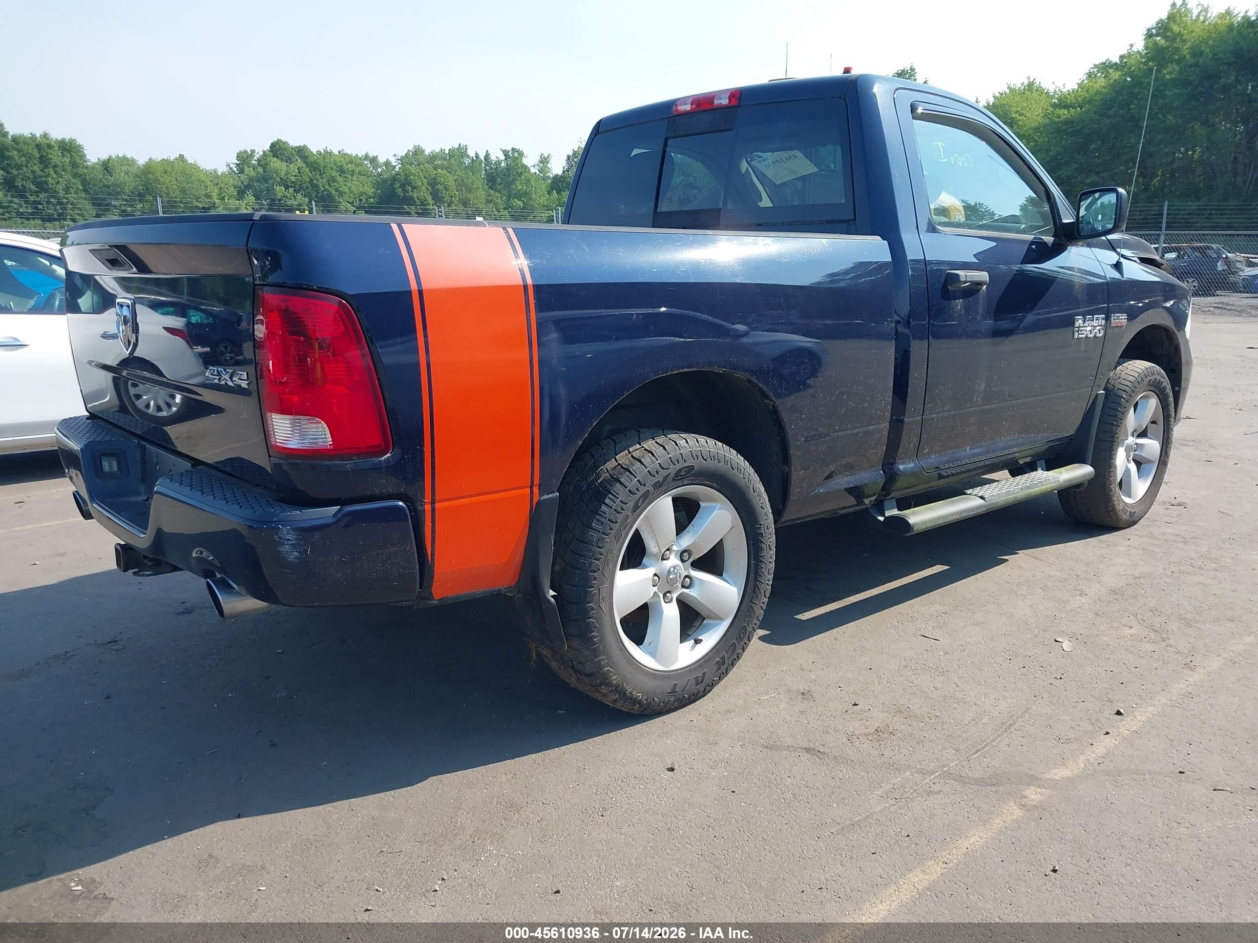 2014 Ram 1500 Express Black vin: 3C6JR7AT4EG259774