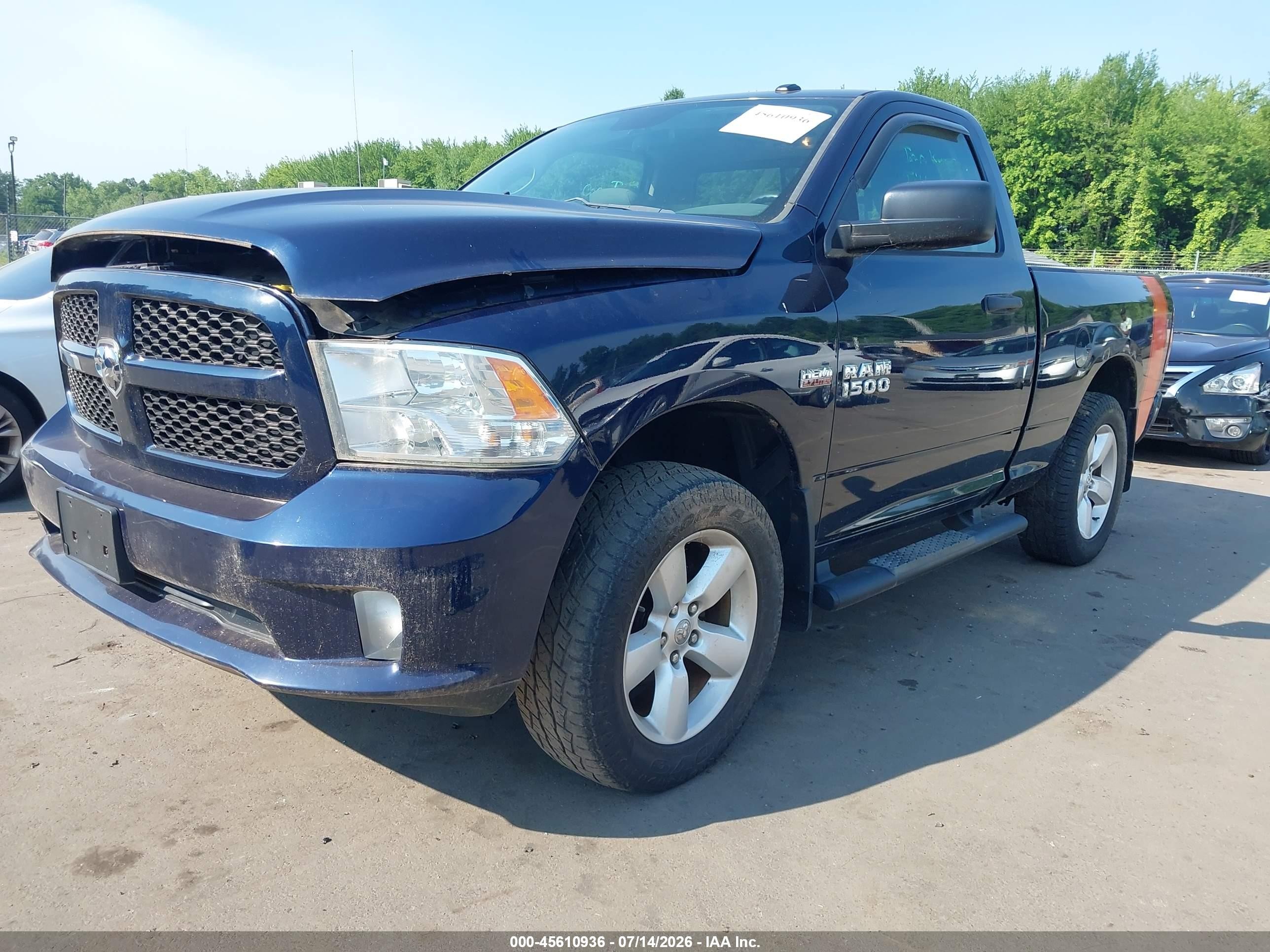 2014 Ram 1500 Express Black vin: 3C6JR7AT4EG259774