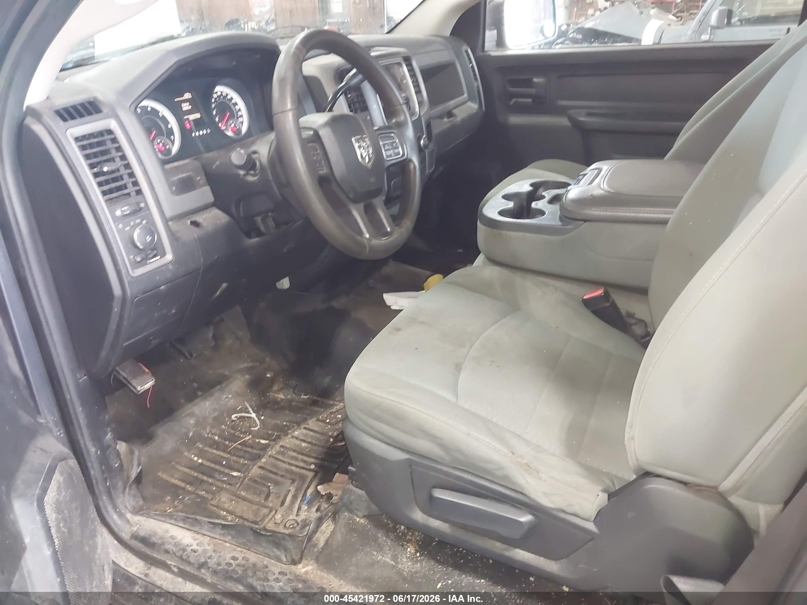 2013 Ram 1500 Express Gray vin: 3C6JR7AT5DG566045