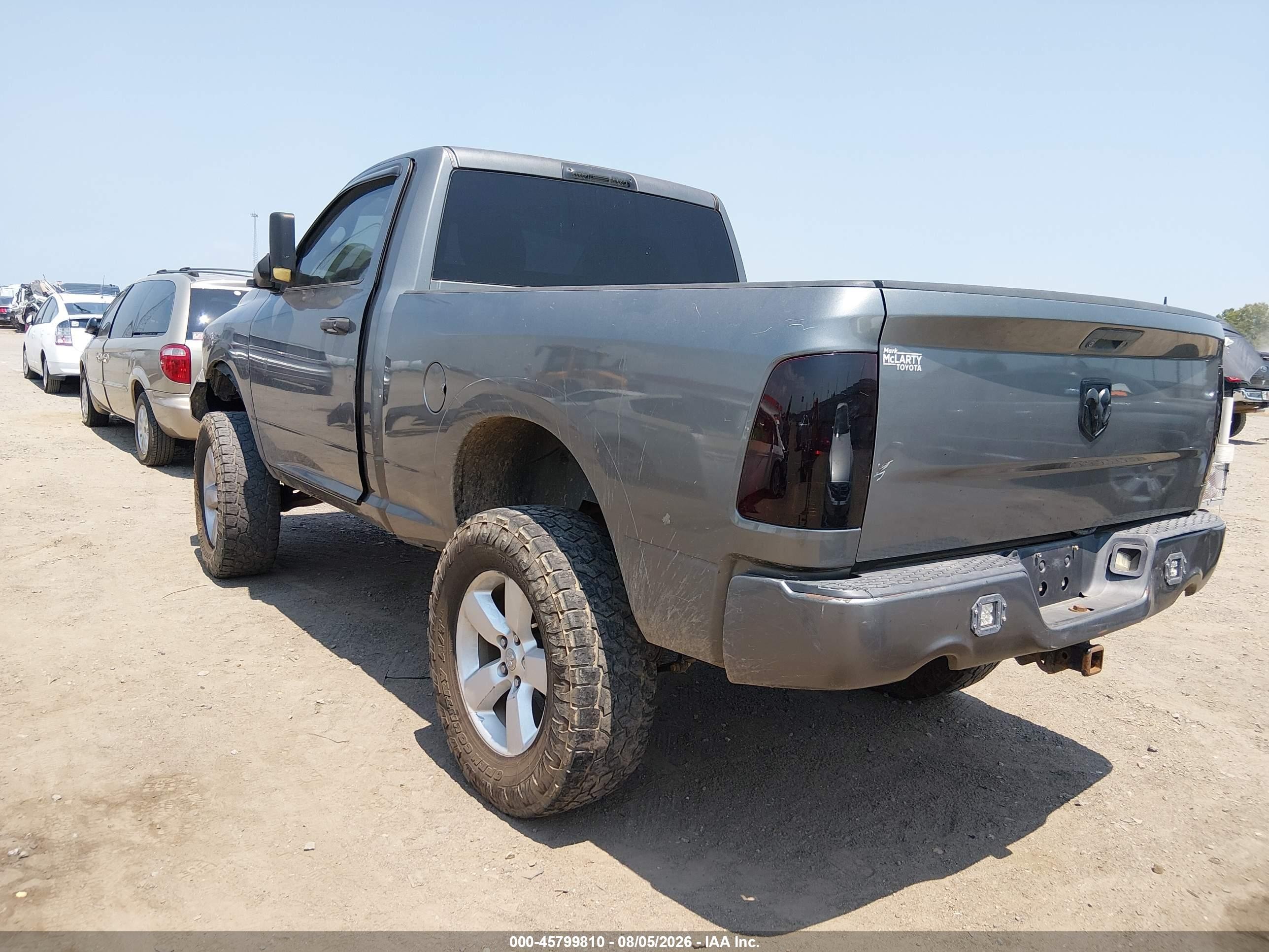 2013 Ram 1500 Express Gray vin: 3C6JR7AT6DG505366