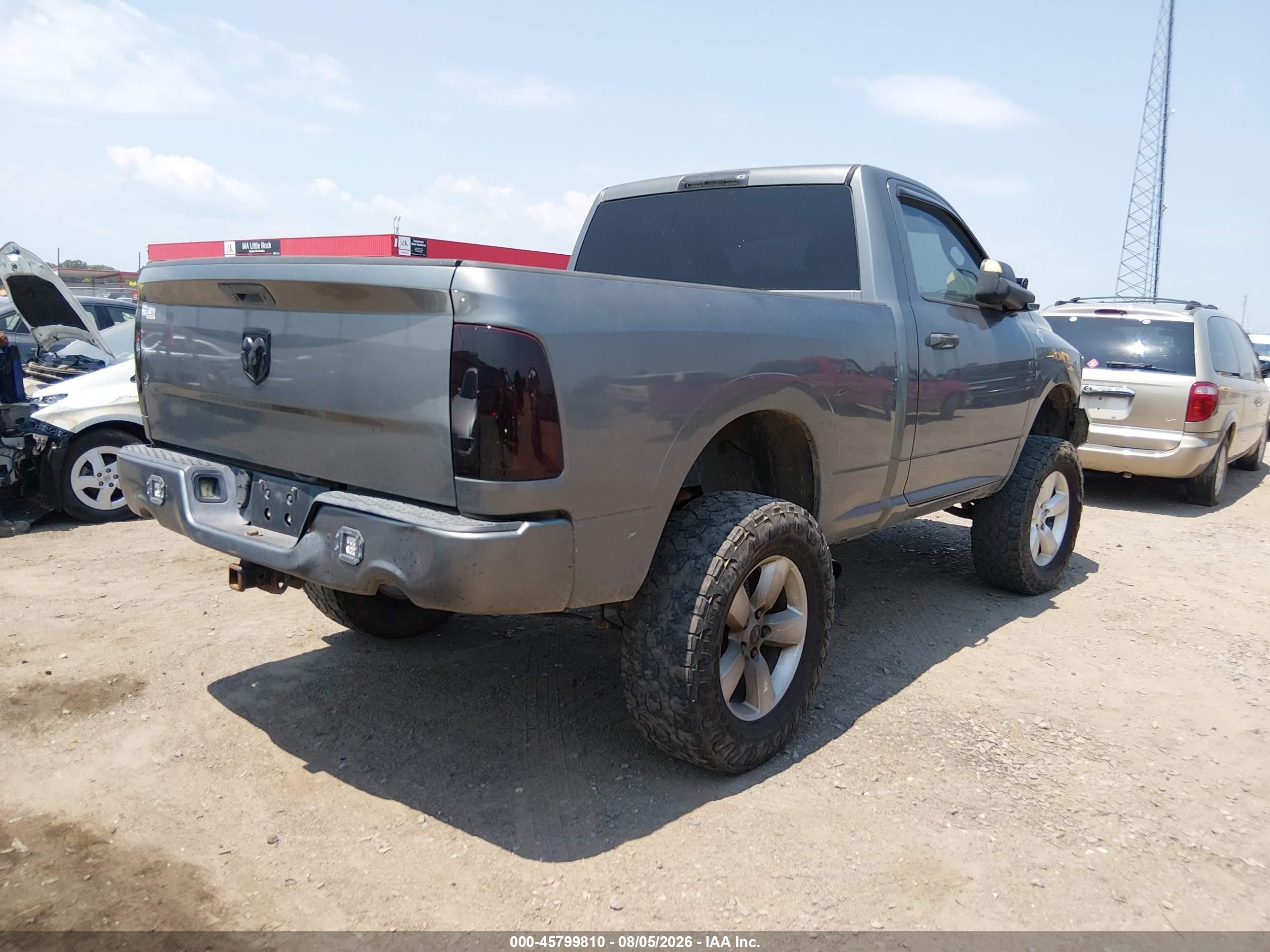 2013 Ram 1500 Express Gray vin: 3C6JR7AT6DG505366