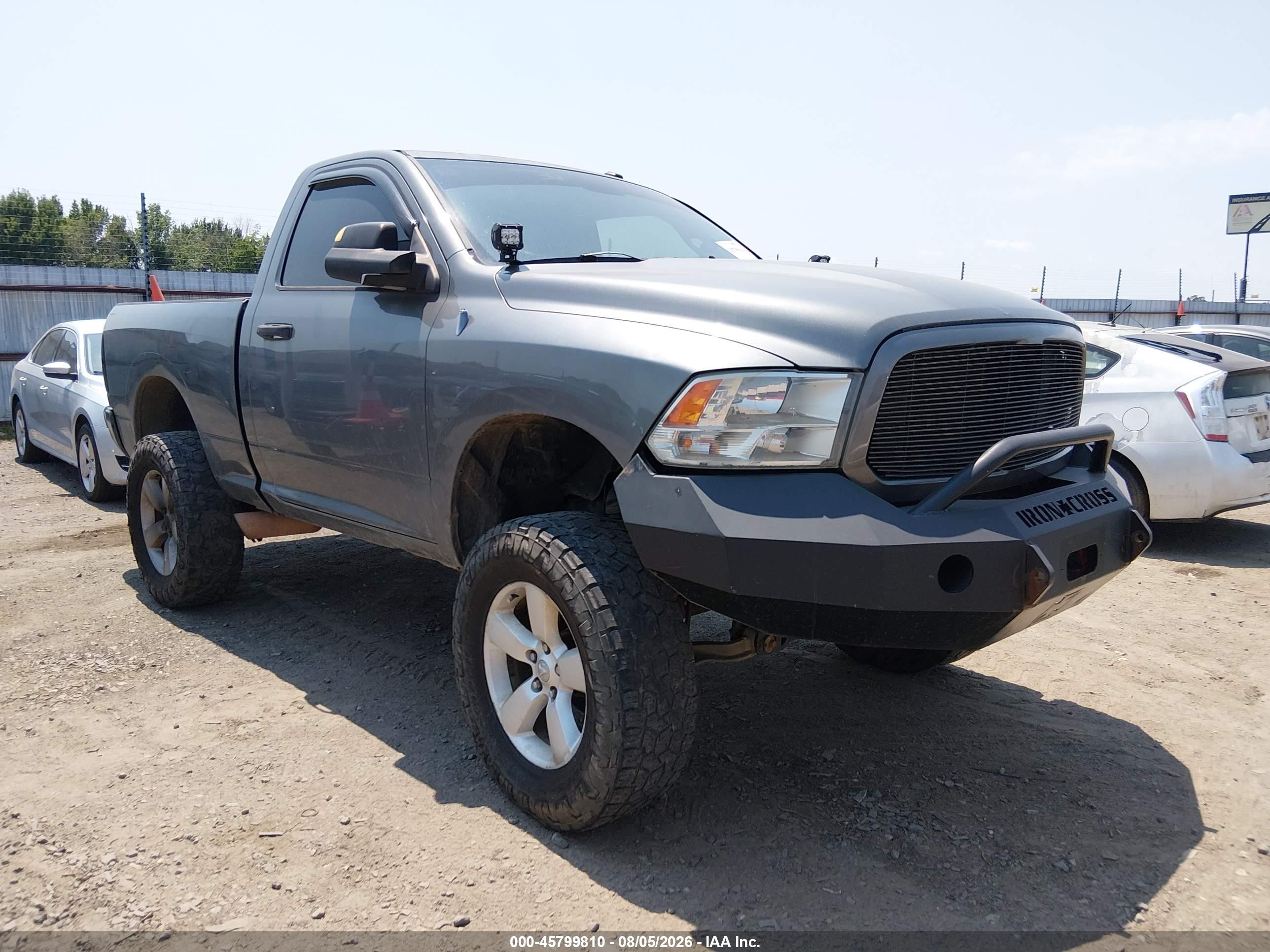 2013 Ram 1500 Express Серый vin: 3C6JR7AT6DG505366