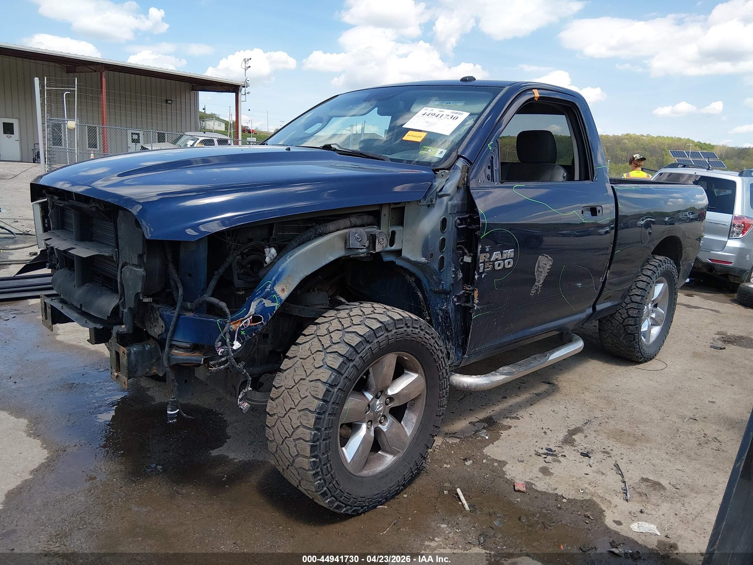 2014 Ram 1500 Big Horn Синий vin: 3C6JR7BT9EG273426