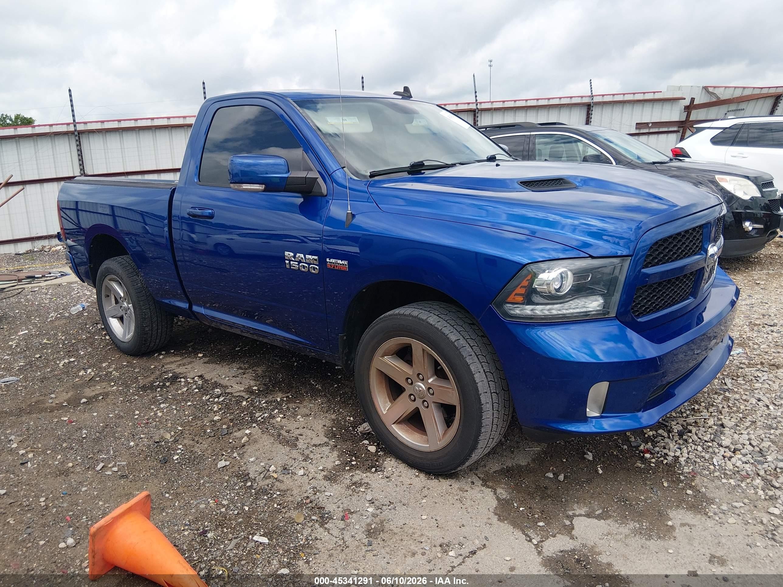 2014 Ram 1500 Sport Blue vin: 3C6JR7CT9EG332151