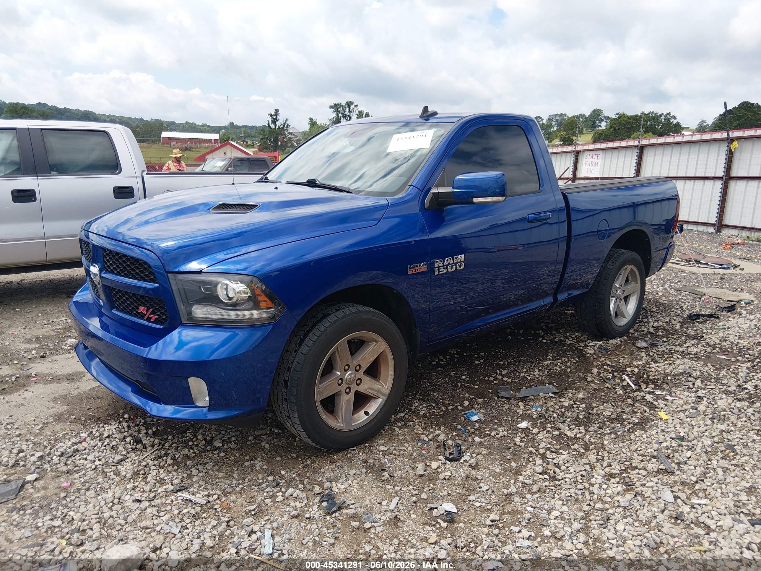 2014 Ram 1500 Sport Blue vin: 3C6JR7CT9EG332151