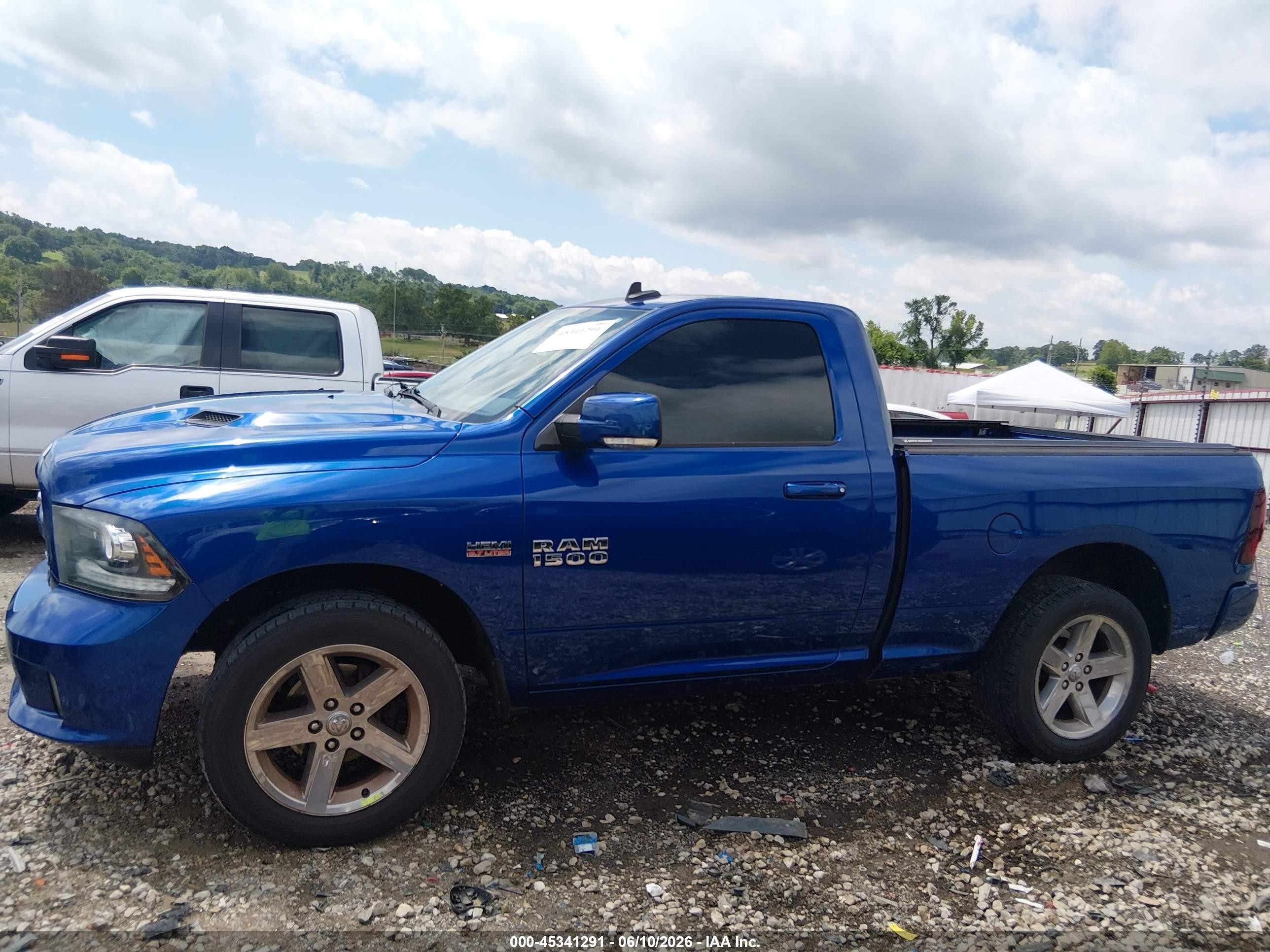 2014 Ram 1500 Sport Blue vin: 3C6JR7CT9EG332151