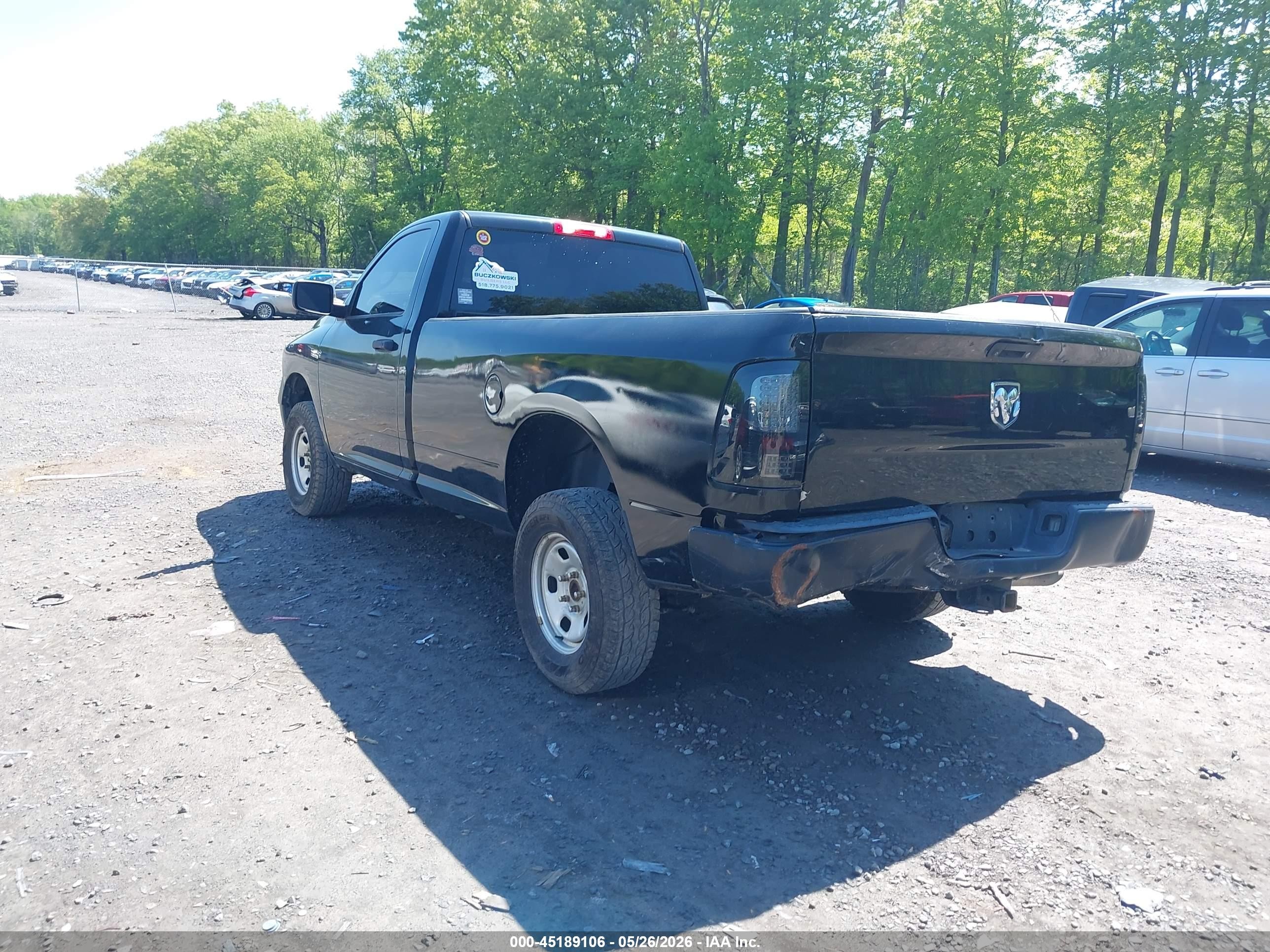 2015 Ram 1500 Tradesman Black vin: 3C6JR7DT0FG540533