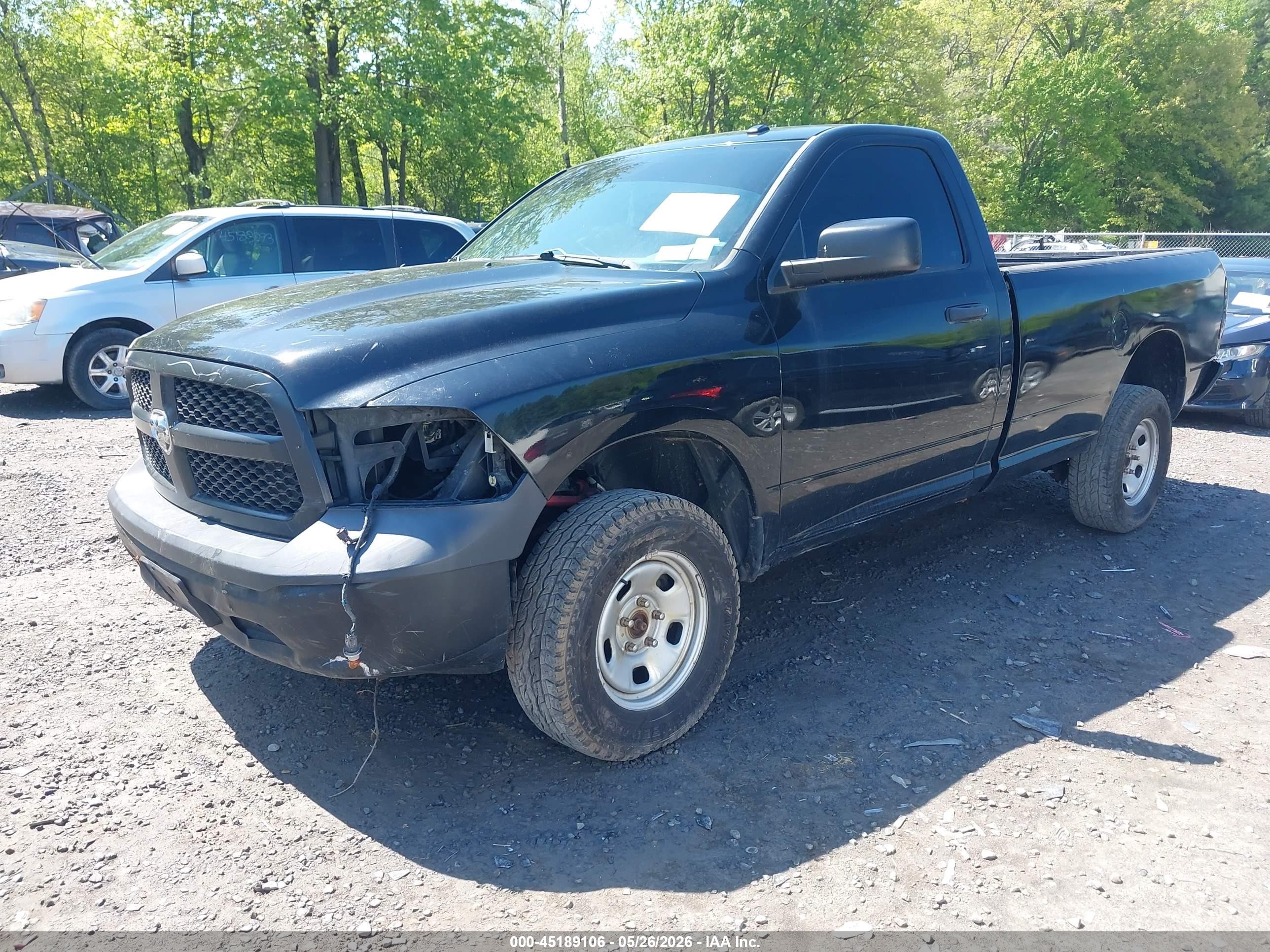 2015 Ram 1500 Tradesman Black vin: 3C6JR7DT0FG540533