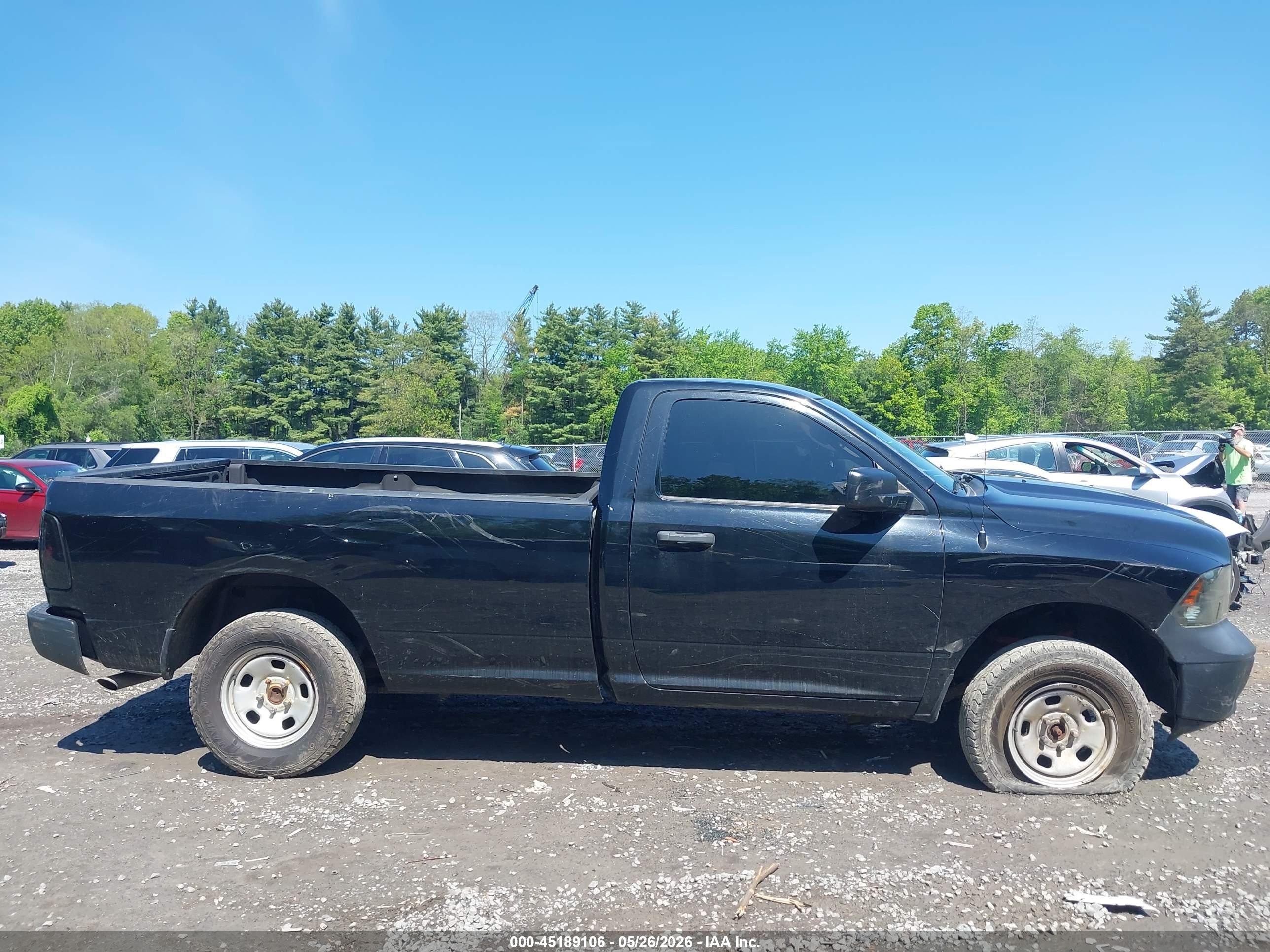 2015 Ram 1500 Tradesman Black vin: 3C6JR7DT0FG540533