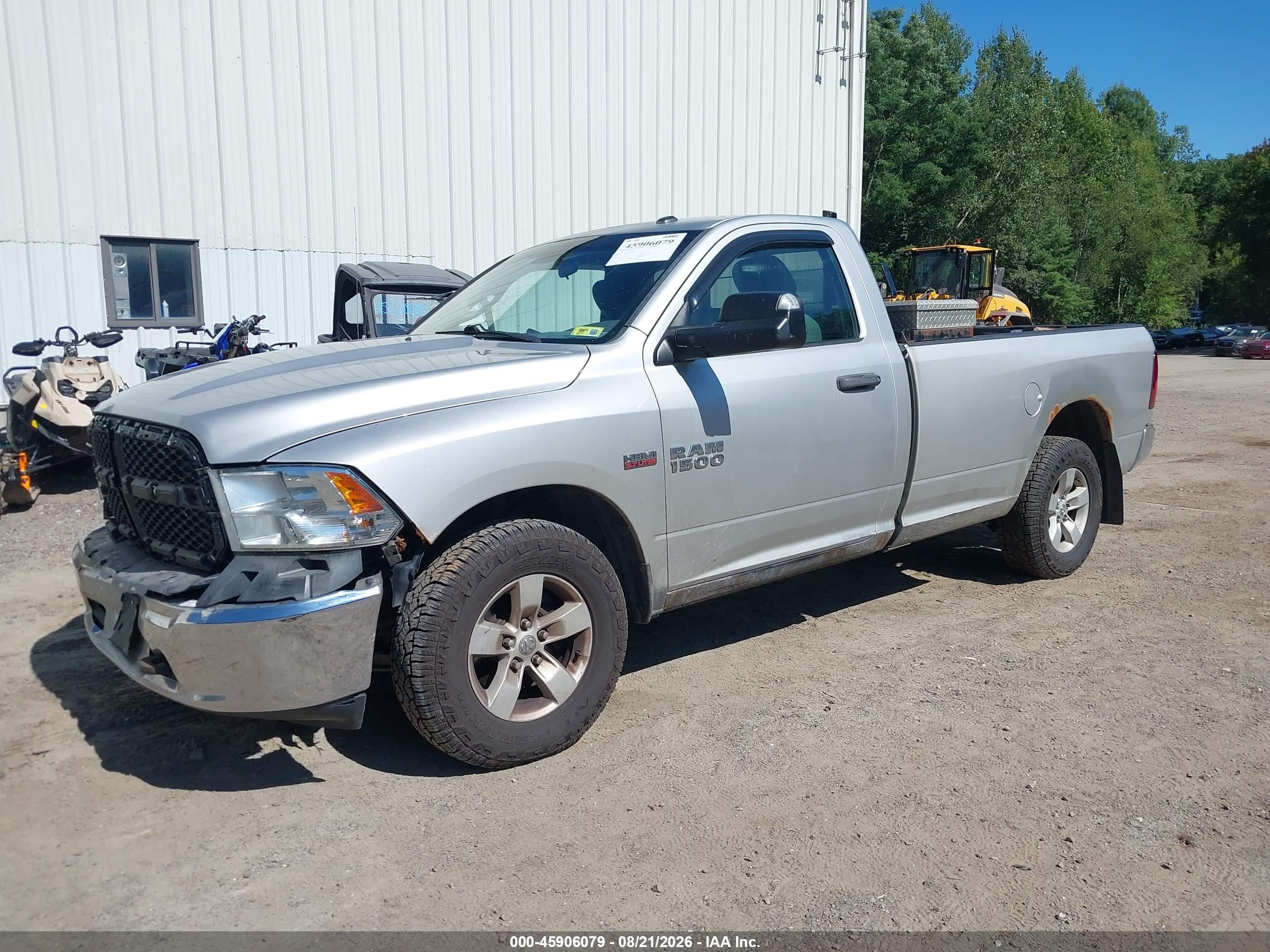 2013 Ram 1500 Tradesman Silver vin: 3C6JR7DT5DG588896