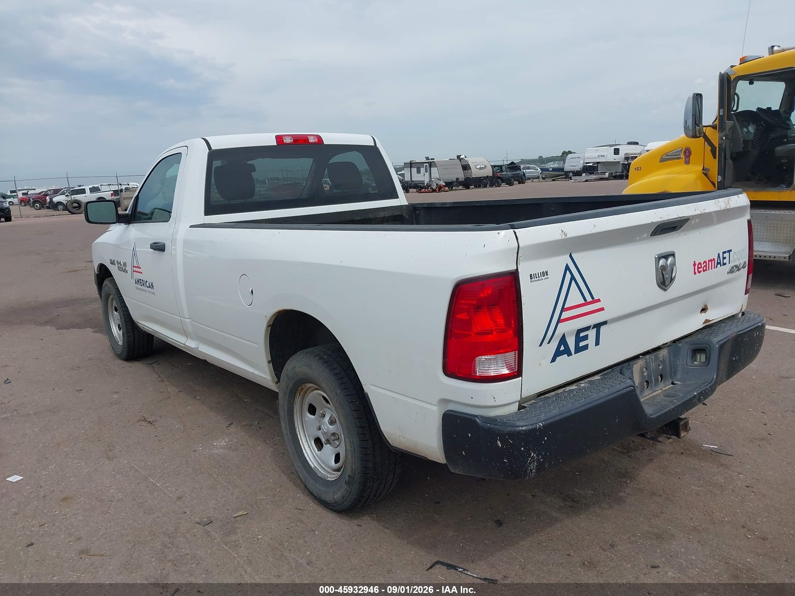 2015 Ram 1500 Tradesman Белый vin: 3C6JR7DT8FG543857
