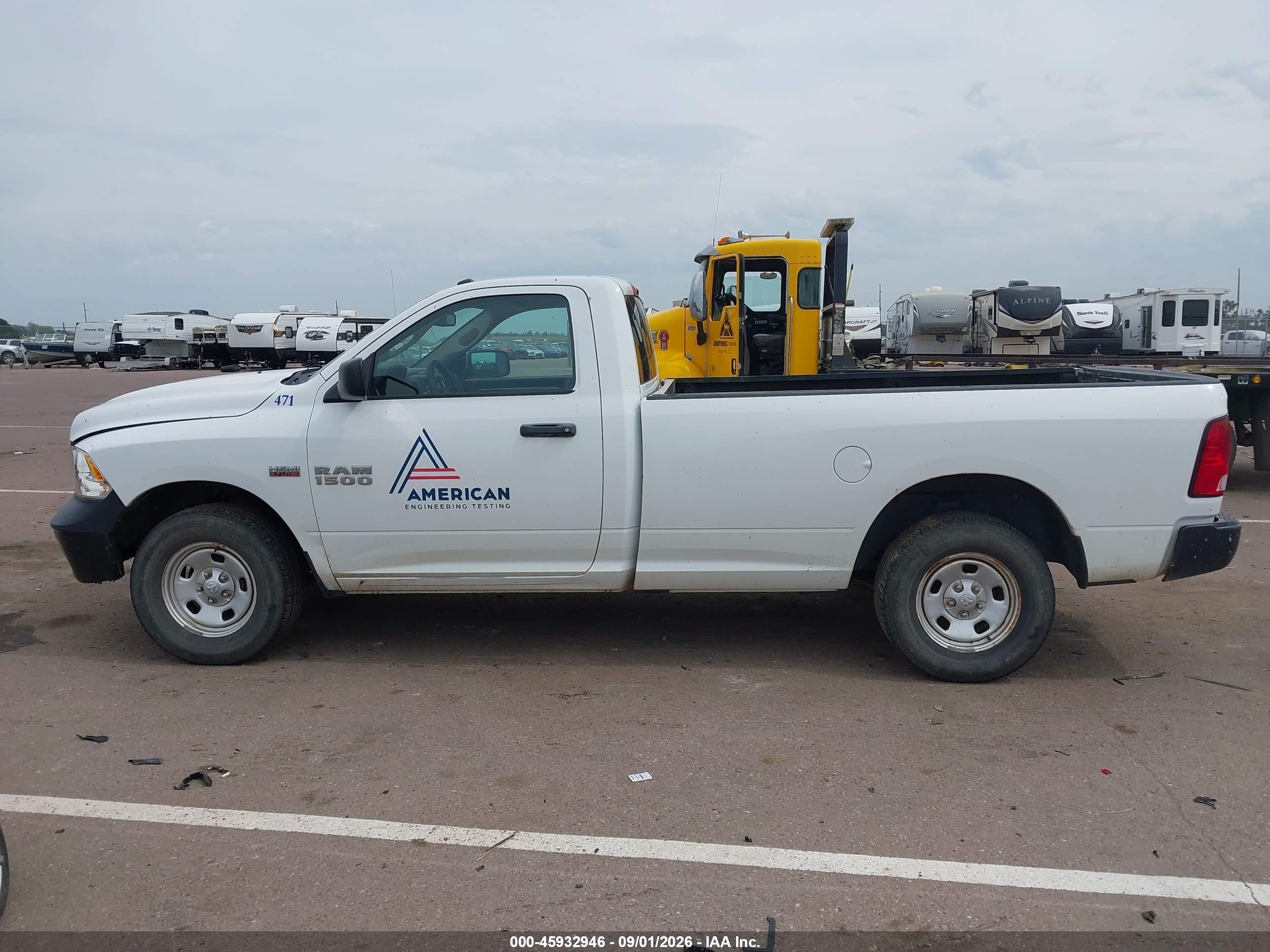 2015 Ram 1500 Tradesman Белый vin: 3C6JR7DT8FG543857
