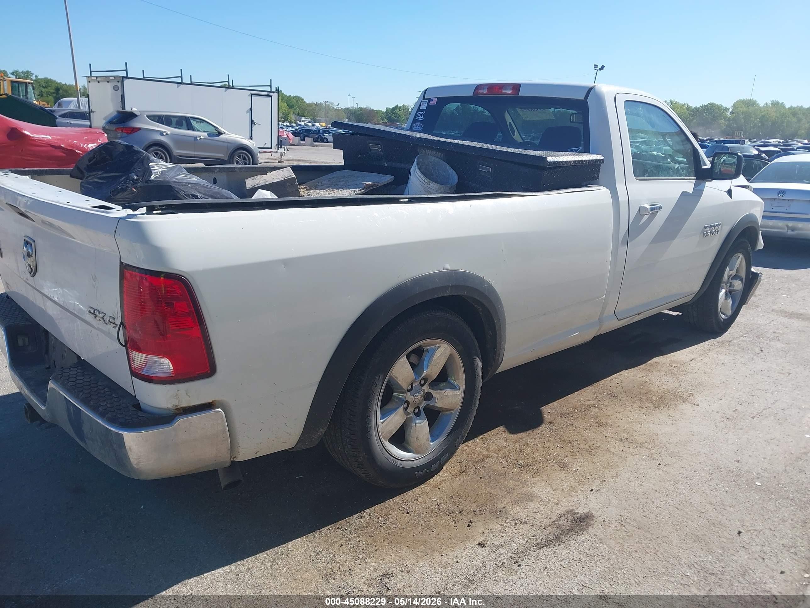 2015 Ram 1500 Big Horn White vin: 3C6JR7EG3FG586097