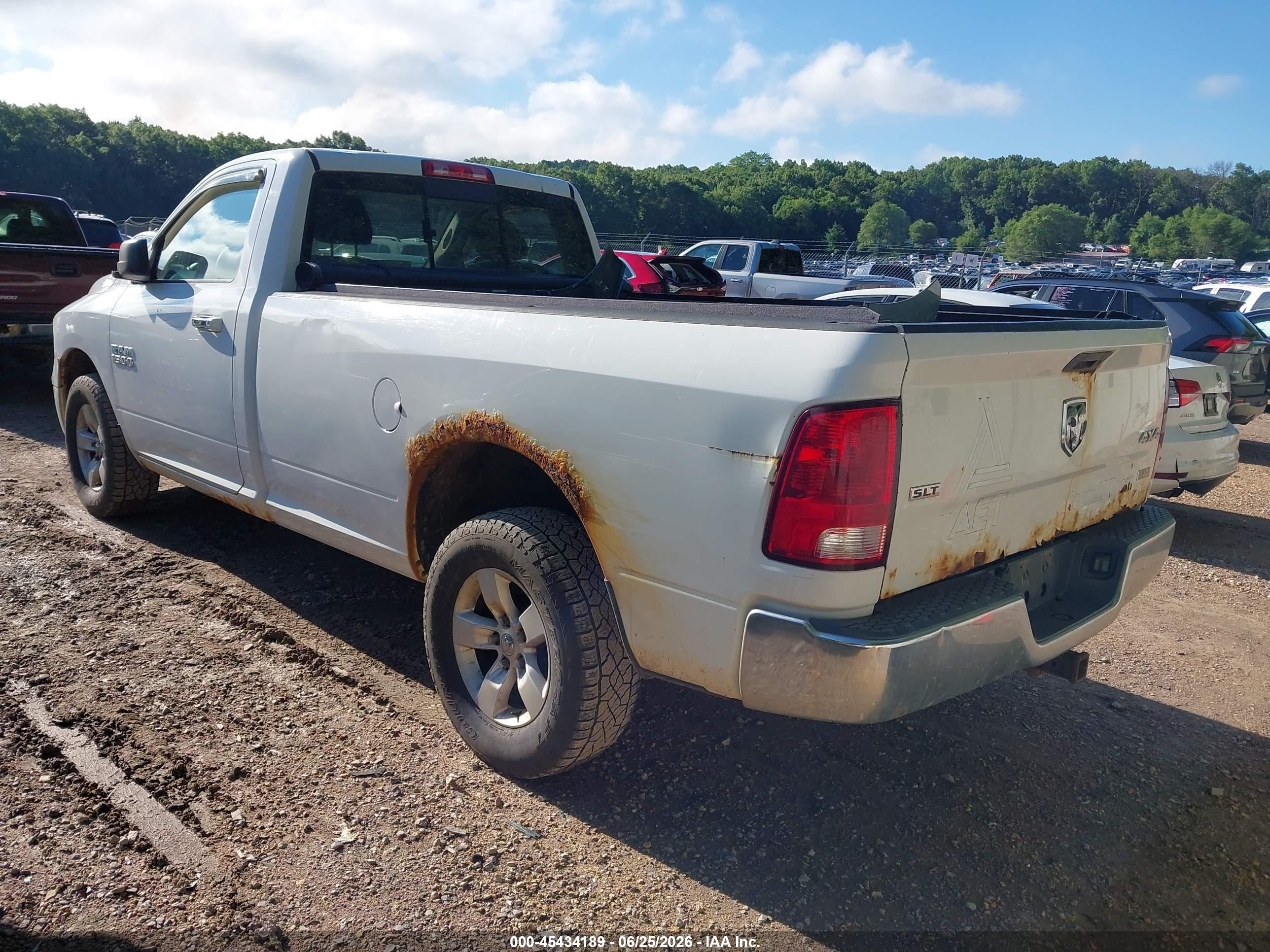 2013 Ram 1500 Slt Белый vin: 3C6JR7EP5DG503279