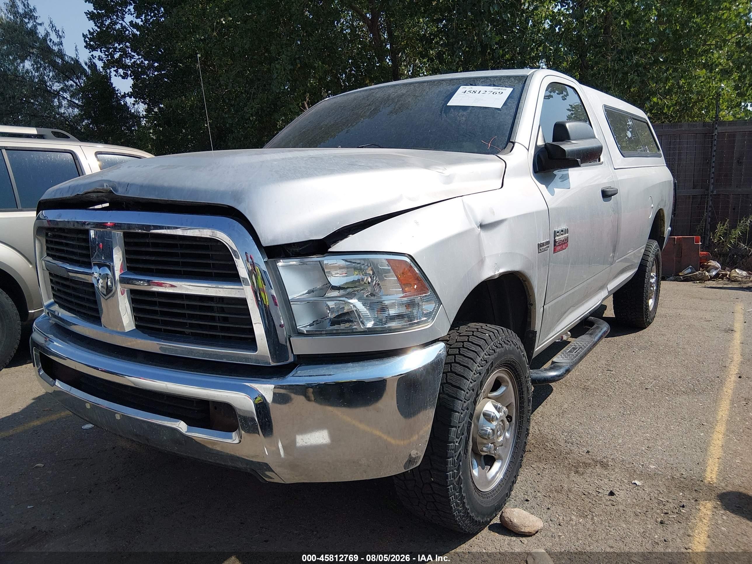 2012 Ram 2500 St Silver vin: 3C6LD5AT8CG324568