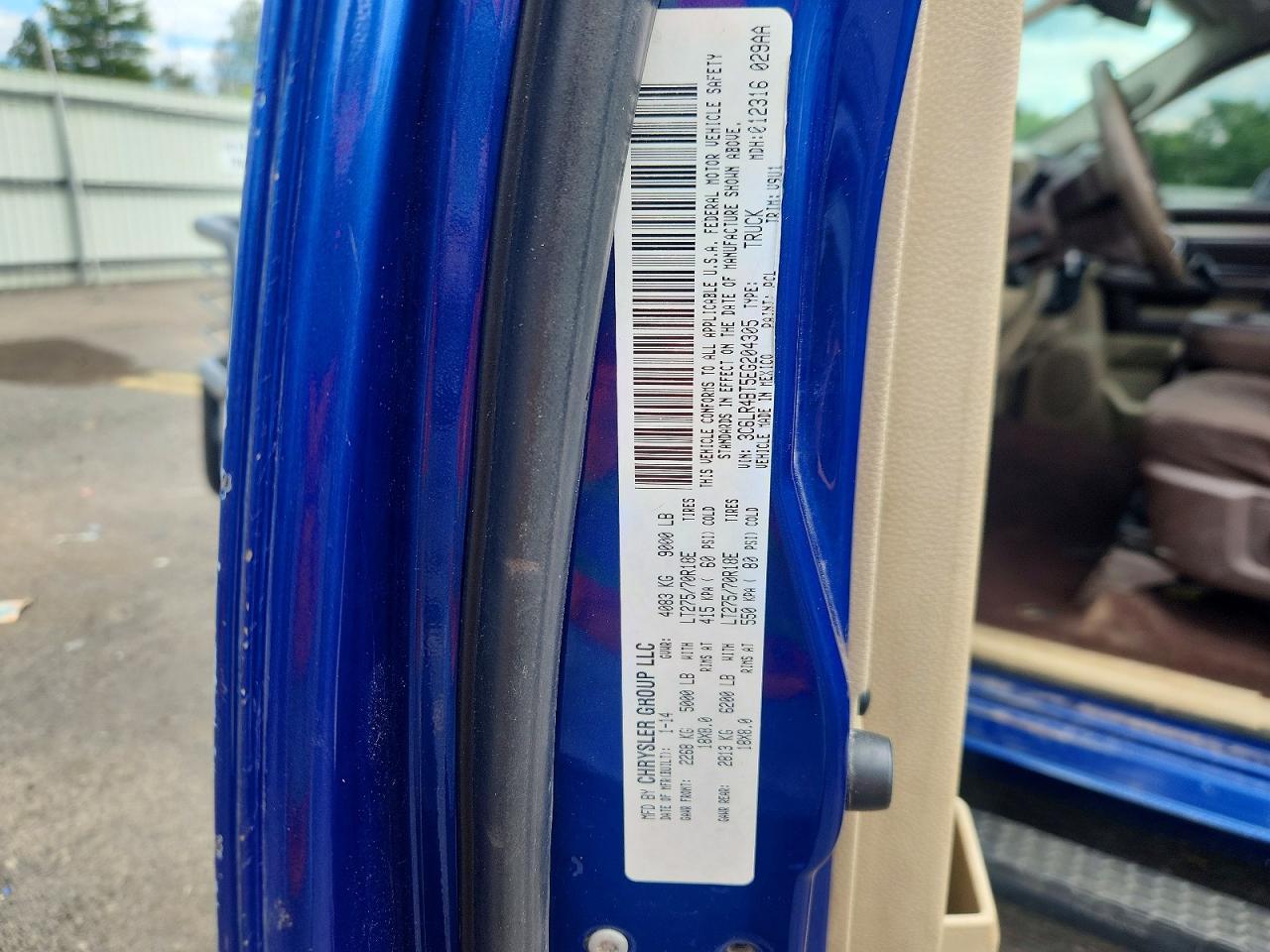 2014 Ram 2500 Slt Blue vin: 3C6LR4BT5EG204305