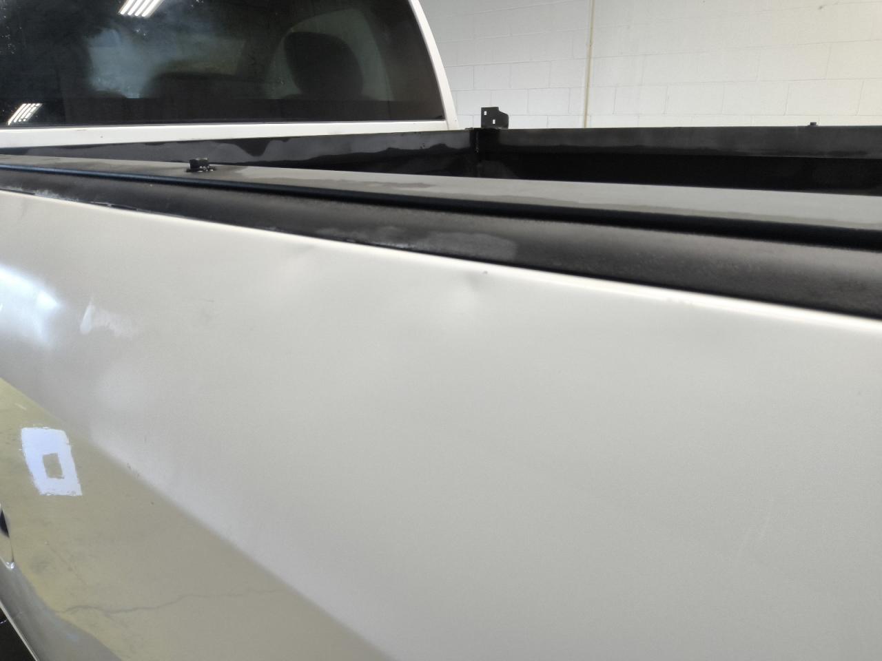 2014 Ram 2500 St White vin: 3C6LR5AT3EG319122 Damage: Left Bed Side, Previous Repair, Substandard Repair