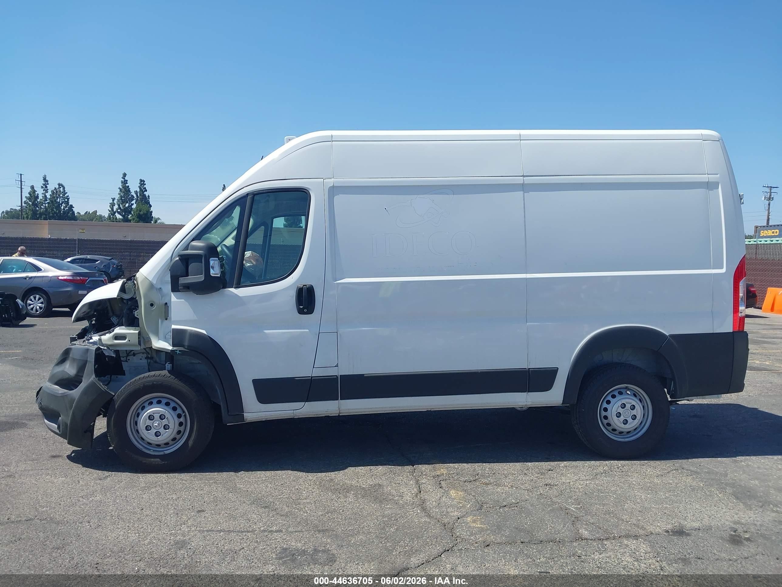 2025 Ram Promaster 1500 Tradesman High Roof 136 Wb W/pass Seat White vin: 3C6LRVBG6SE532056