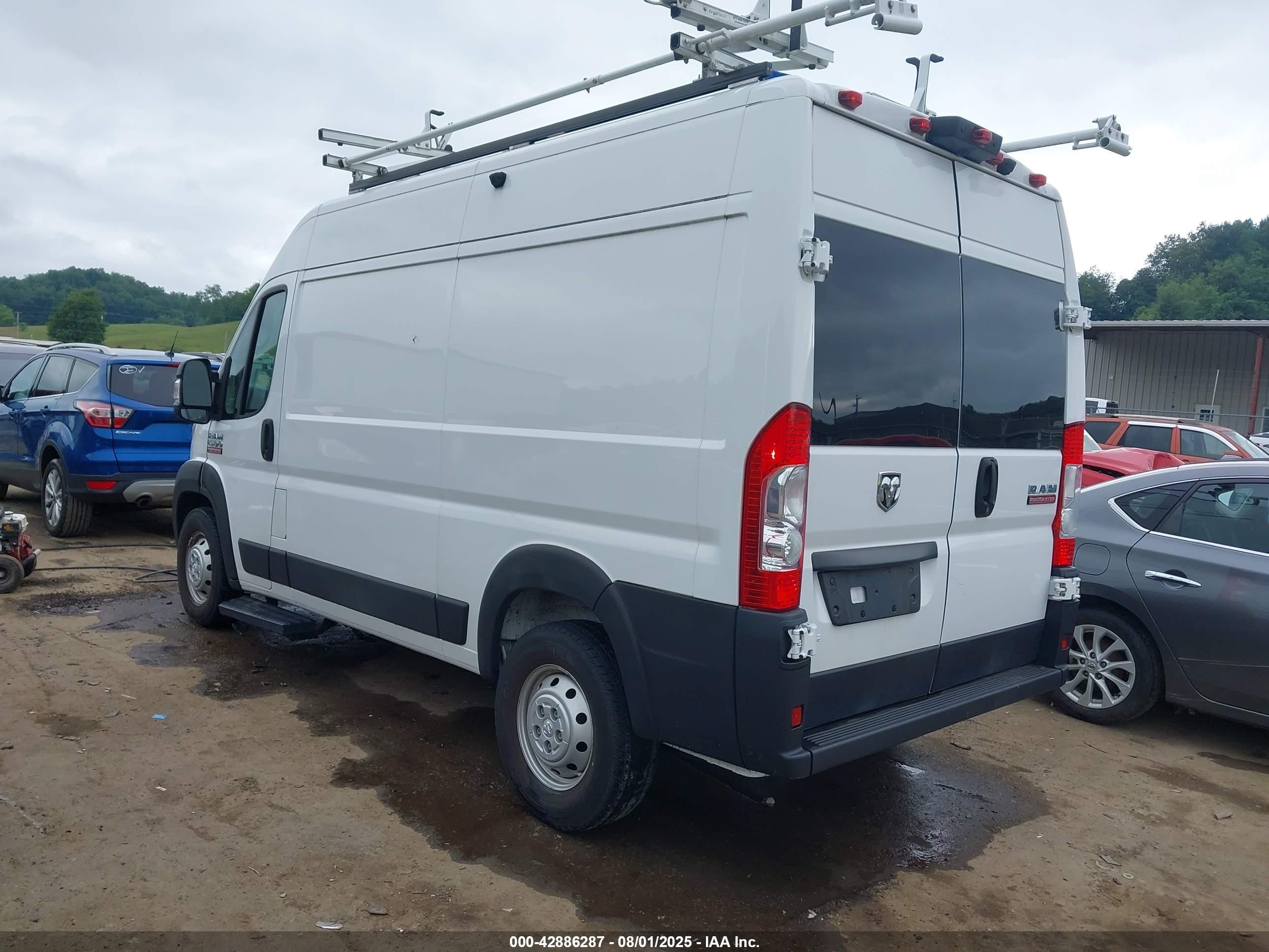 2021 Ram Promaster 1500 High Roof 136 Wb White vin: 3C6LRVBG8ME515567