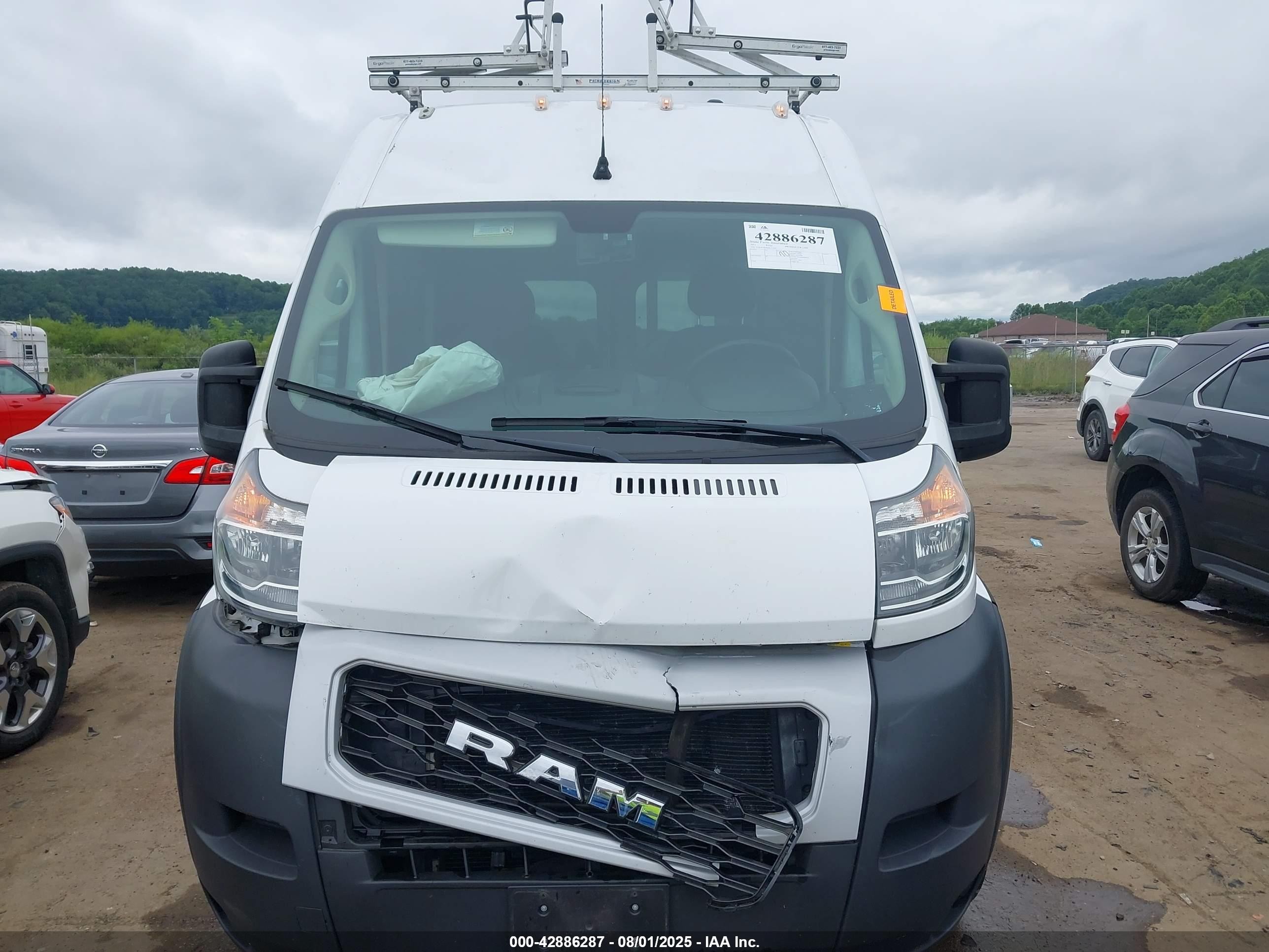 2021 Ram Promaster 1500 High Roof 136 Wb White vin: 3C6LRVBG8ME515567