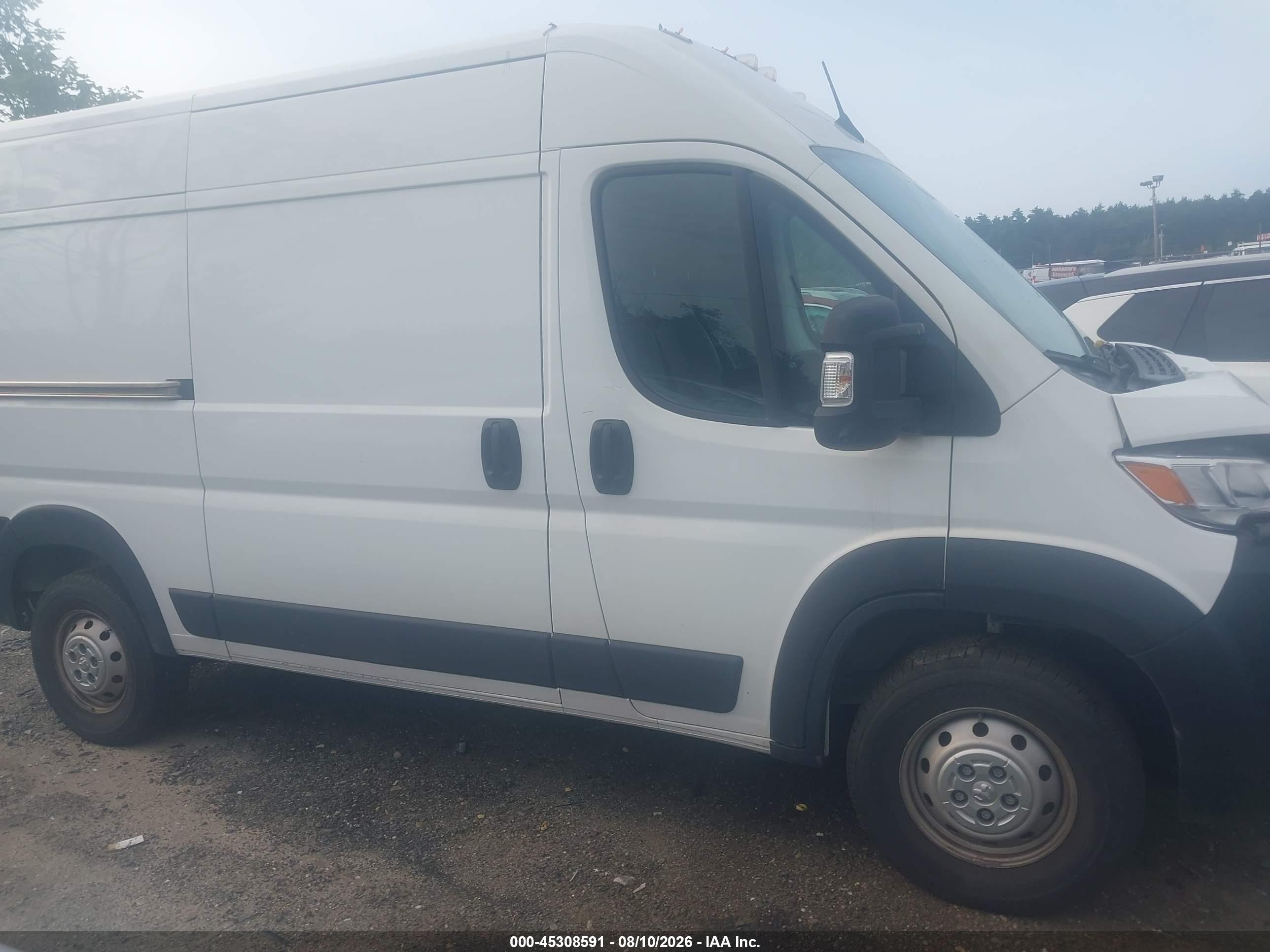 2023 Ram Promaster 2500 High Roof 136 Wb White vin: 3C6LRVCG3PE551833