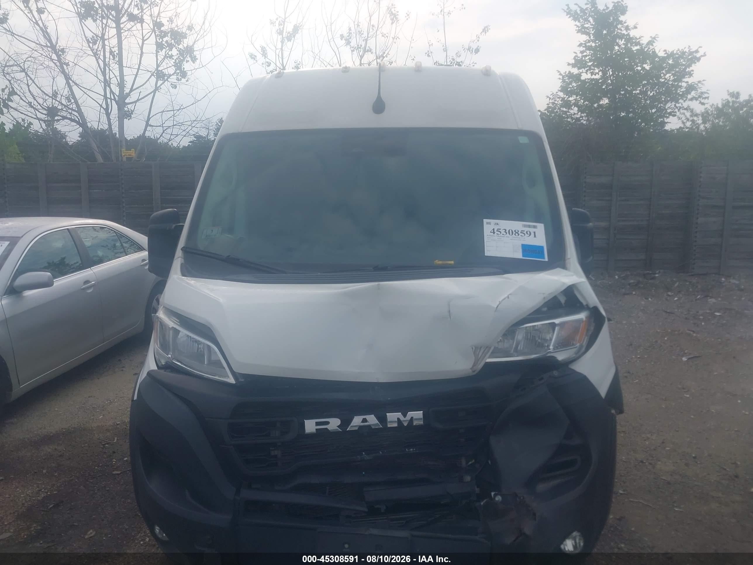 2023 Ram Promaster 2500 High Roof 136 Wb White vin: 3C6LRVCG3PE551833
