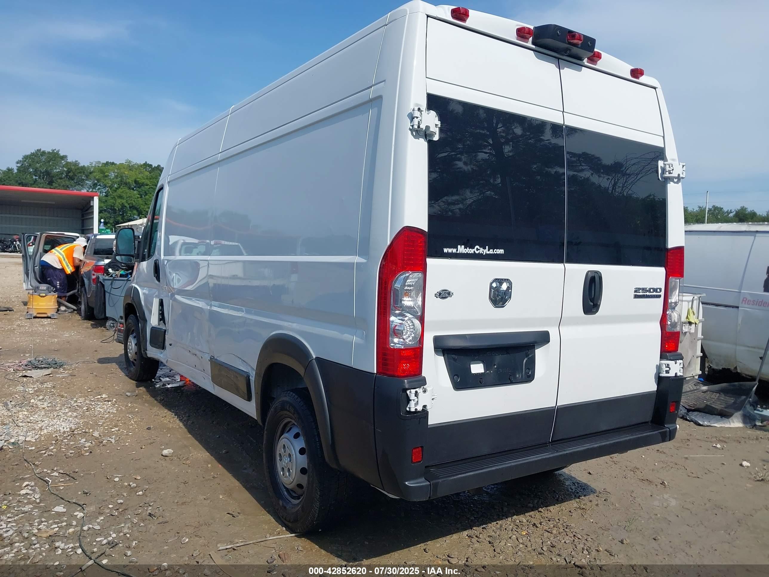 2023 Ram Promaster 2500 High Roof 159 Wb White vin: 3C6LRVDG0PE579278