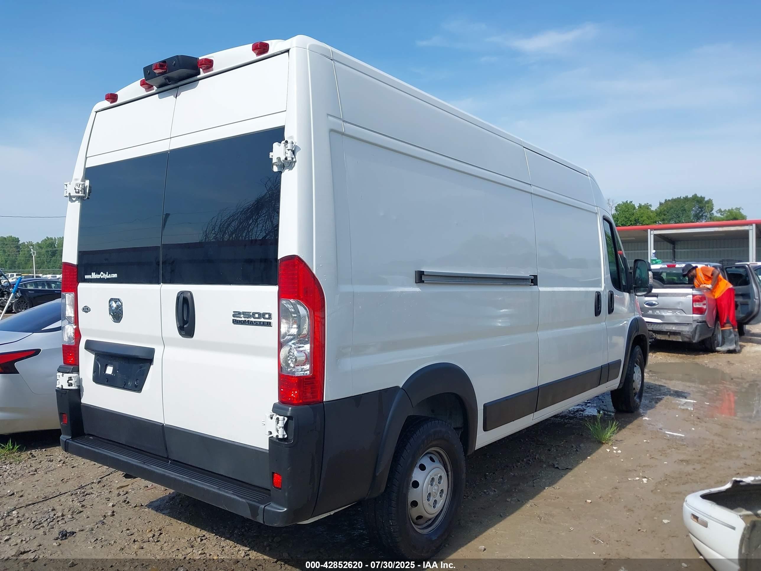 2023 Ram Promaster 2500 High Roof 159 Wb White vin: 3C6LRVDG0PE579278